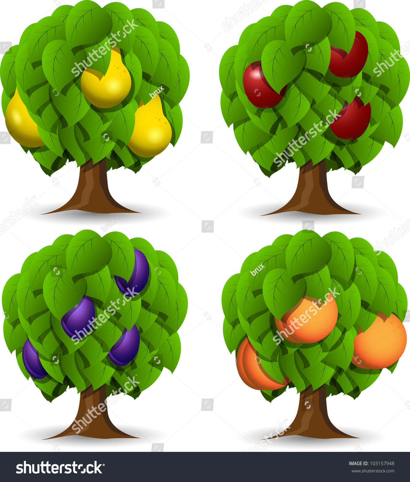 free clipart of fruit trees - photo #45