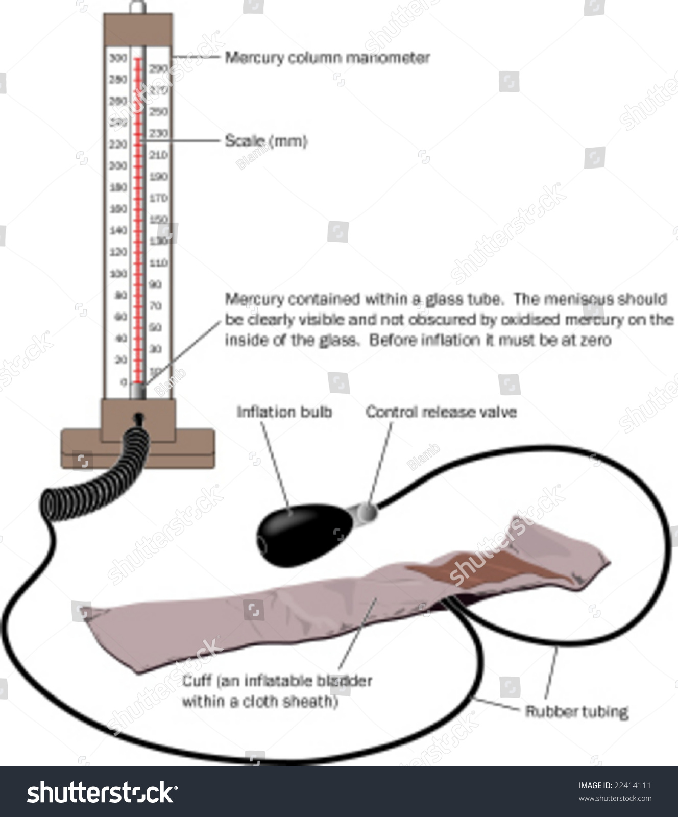 Illustration Of A Sphygmomanometer 22414111 Shutterstock