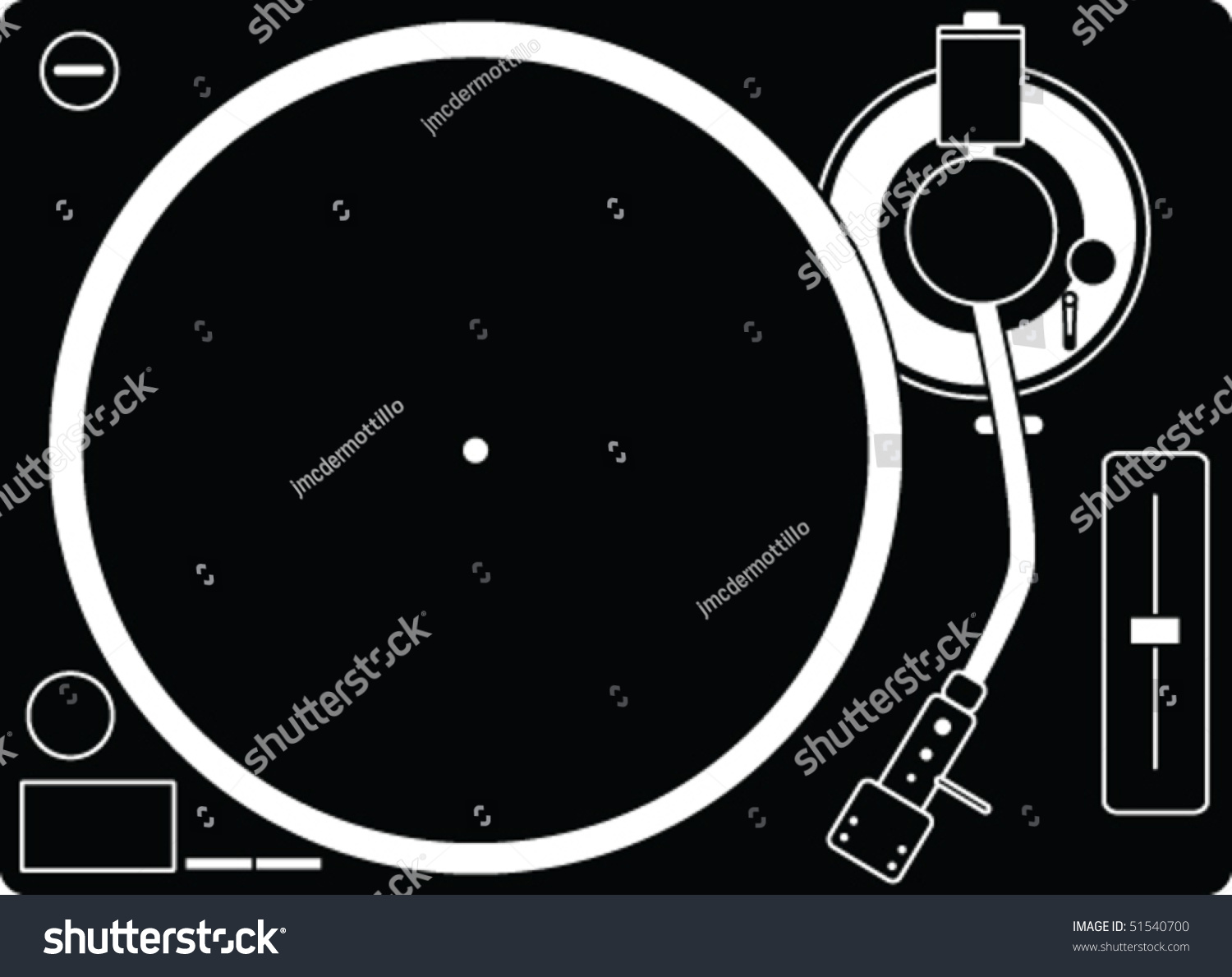 Illustration Of A Turntable - 51540700 : Shutterstock