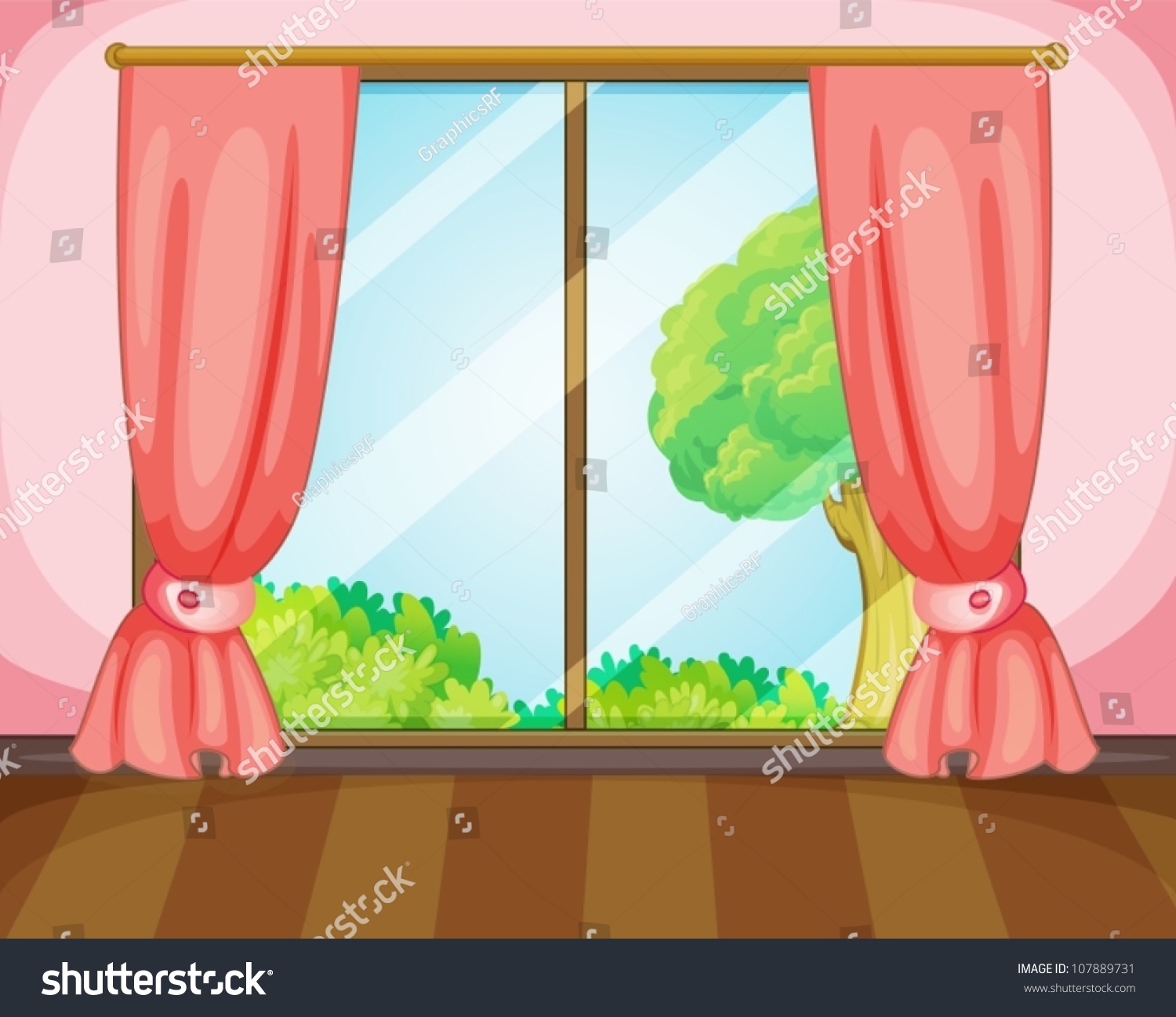 free clipart window curtains - photo #48