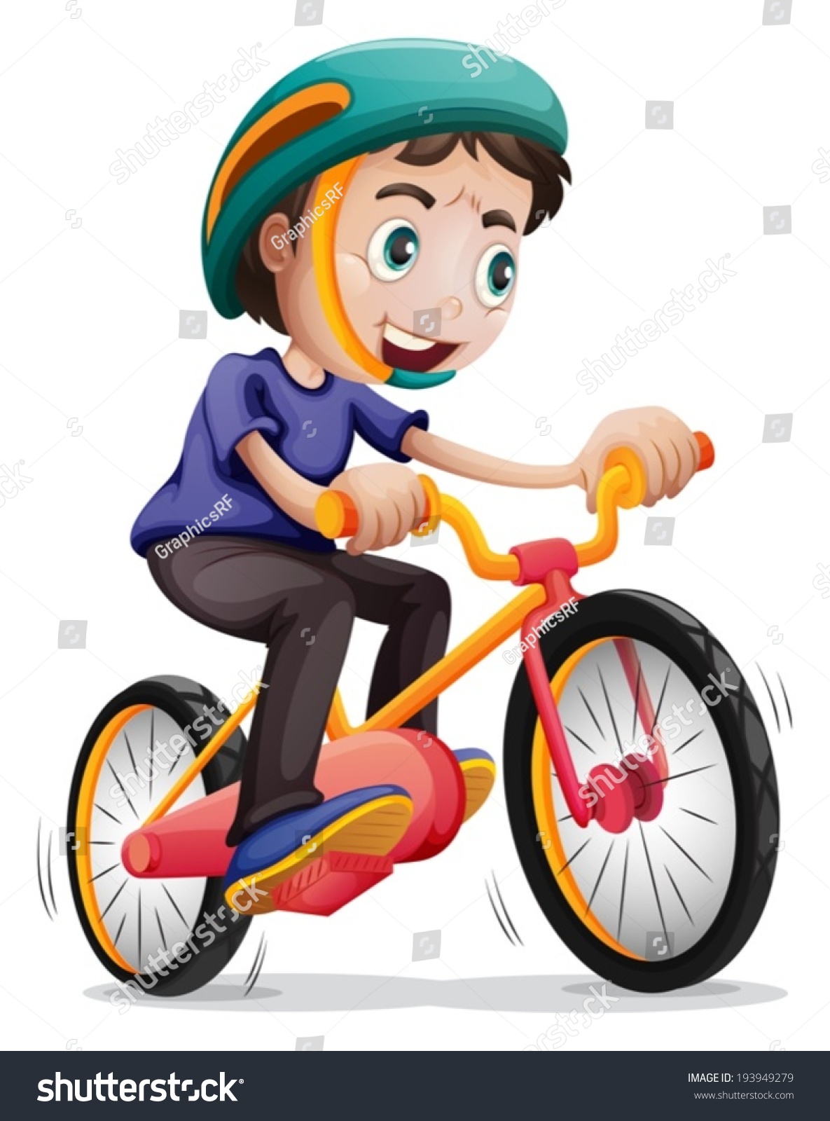 boy riding a bike clipart - photo #13