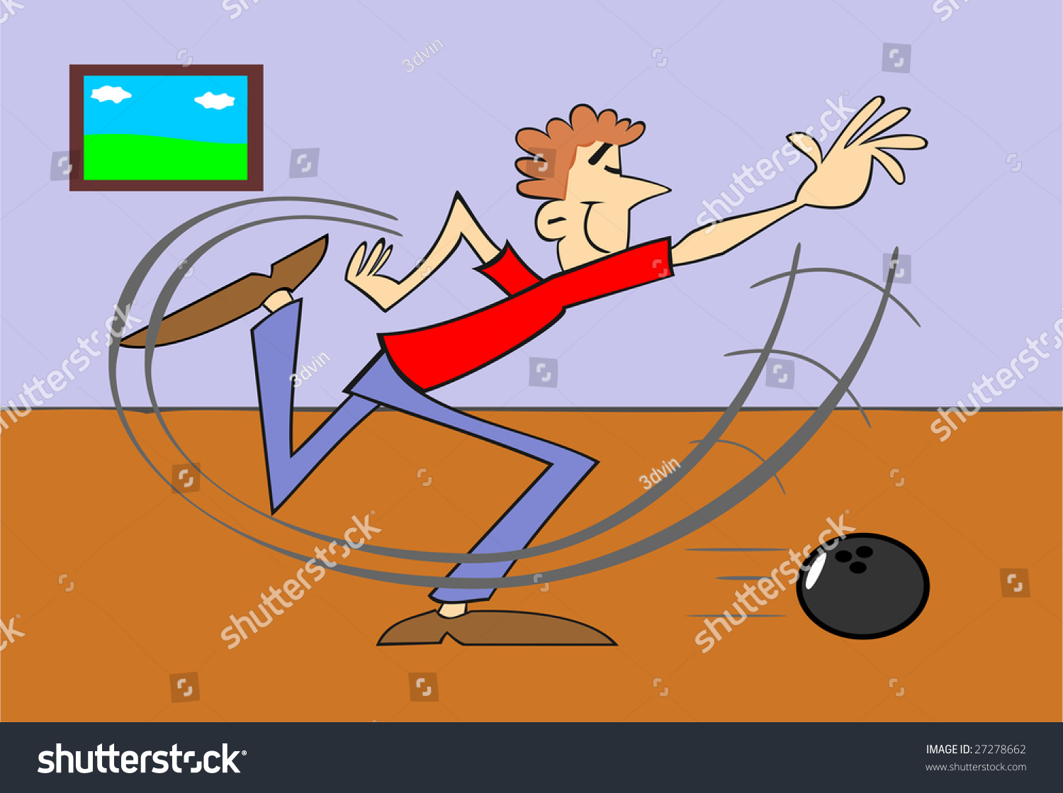 Illustration Of Bowling Player Shutterstock