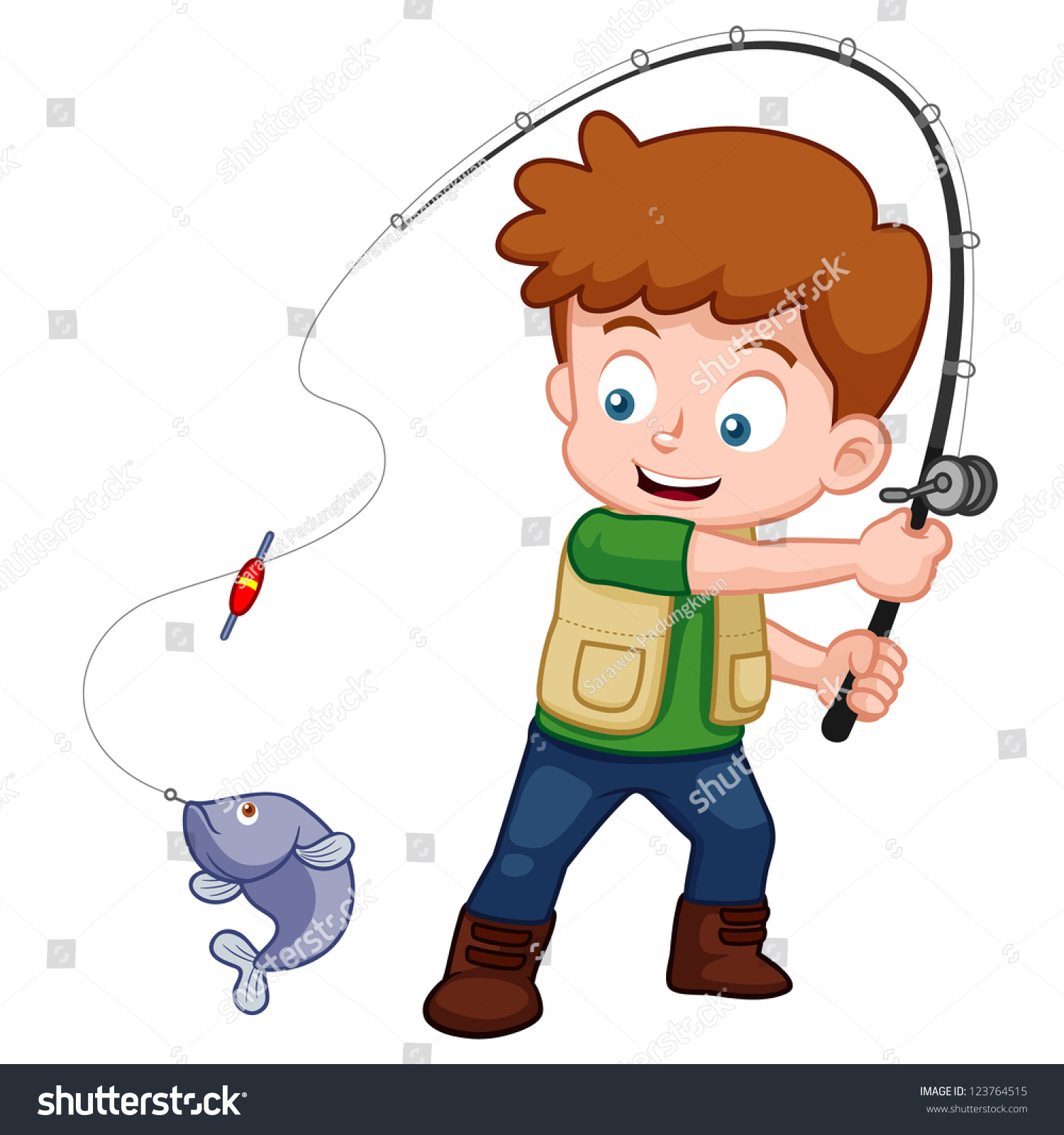 clipart catching a fish - photo #47