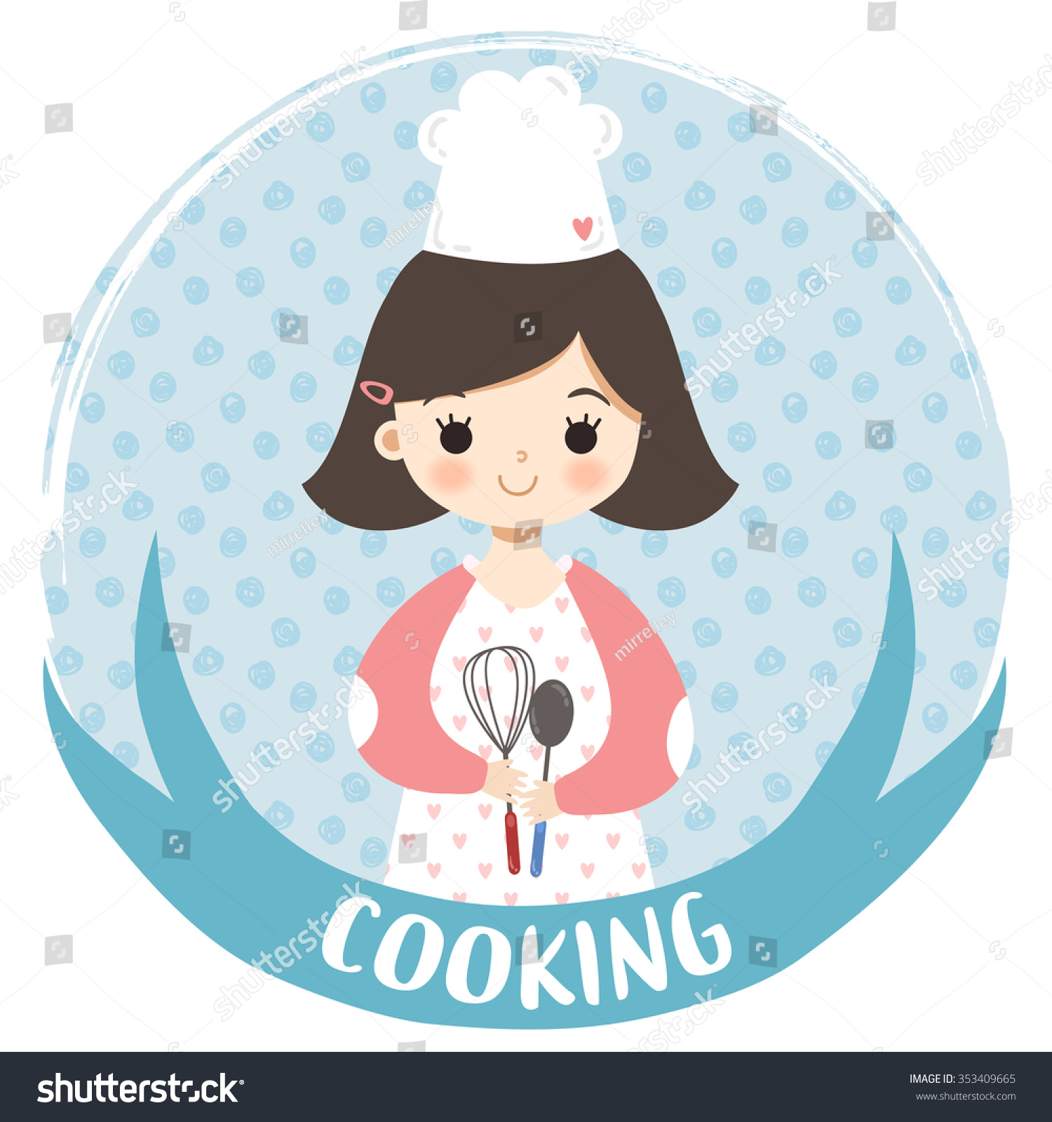 clipart of girl cooking - photo #42