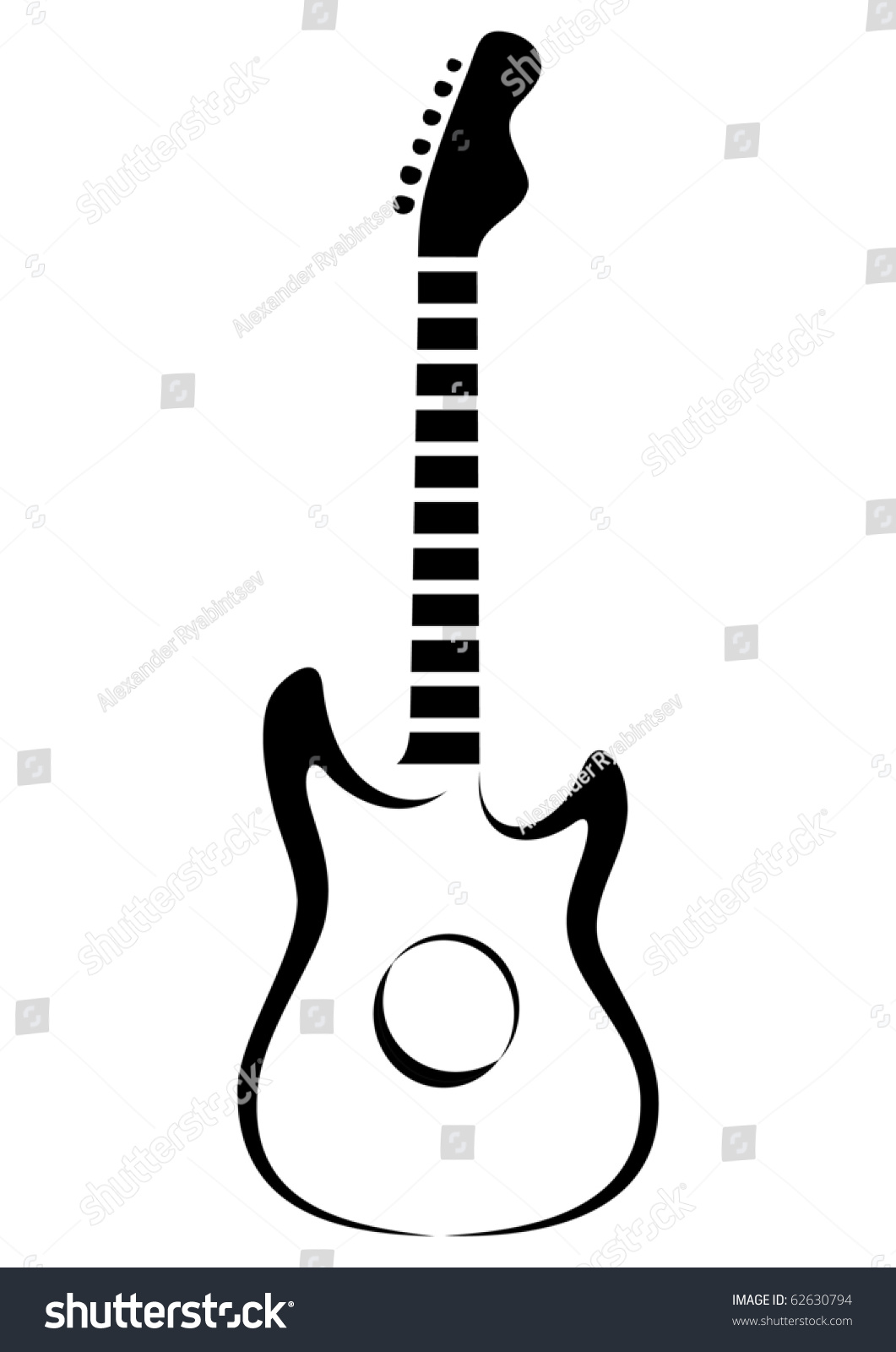 Illustration Of Guitar - 62630794 : Shutterstock