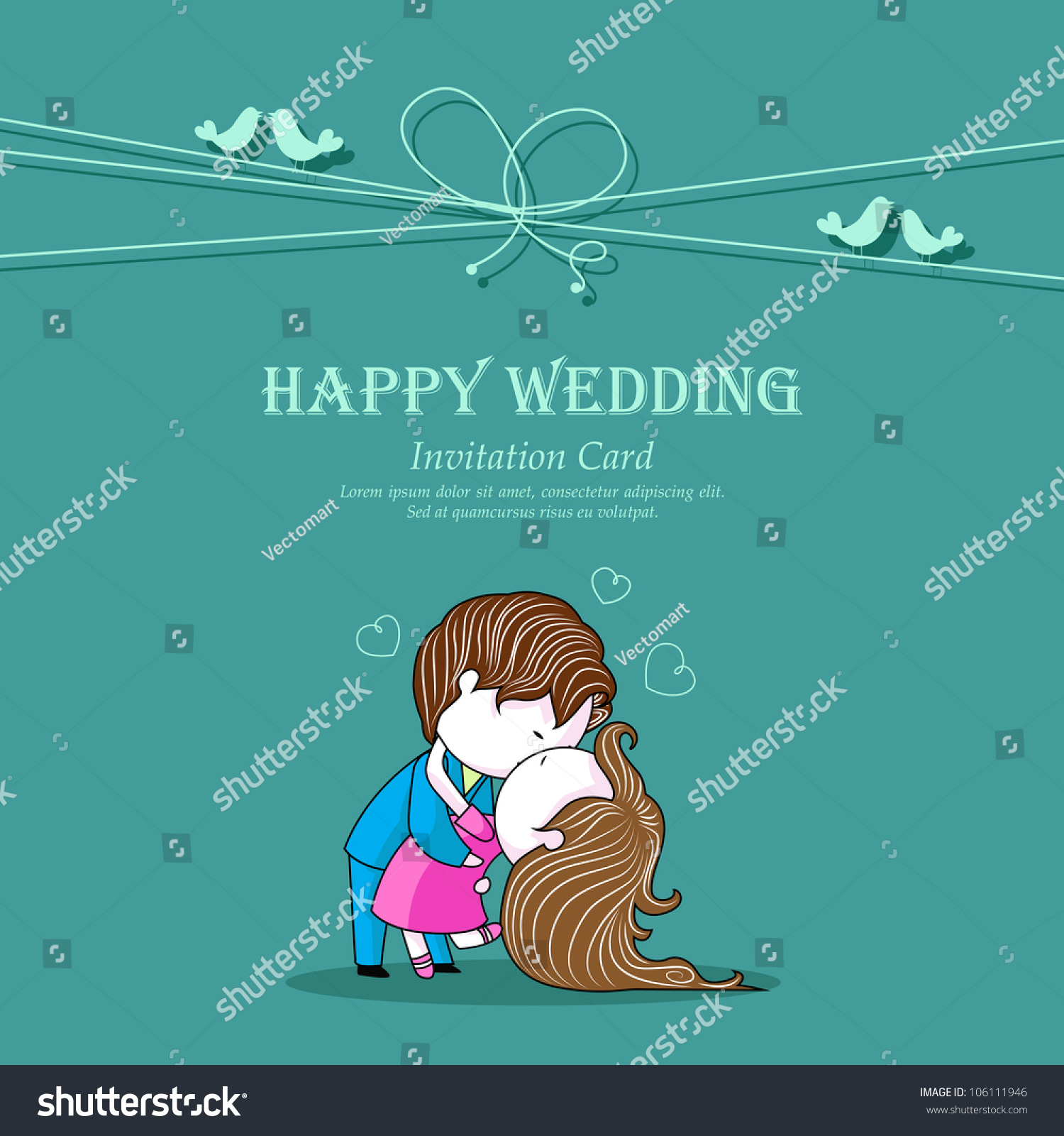 Vector Free Download Wedding Card