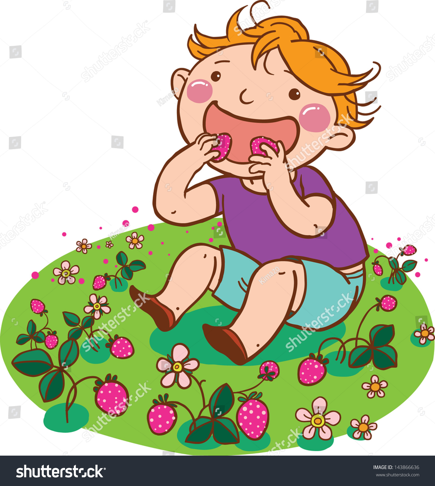 Clipart Illustration of a Boy And Girl Picking Out