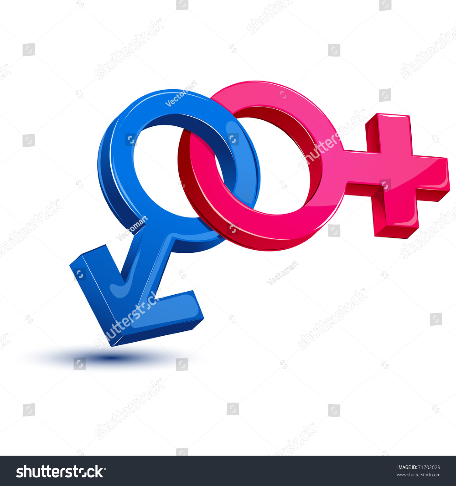 Illustration Male Female Sex Symbol On Stock Vector