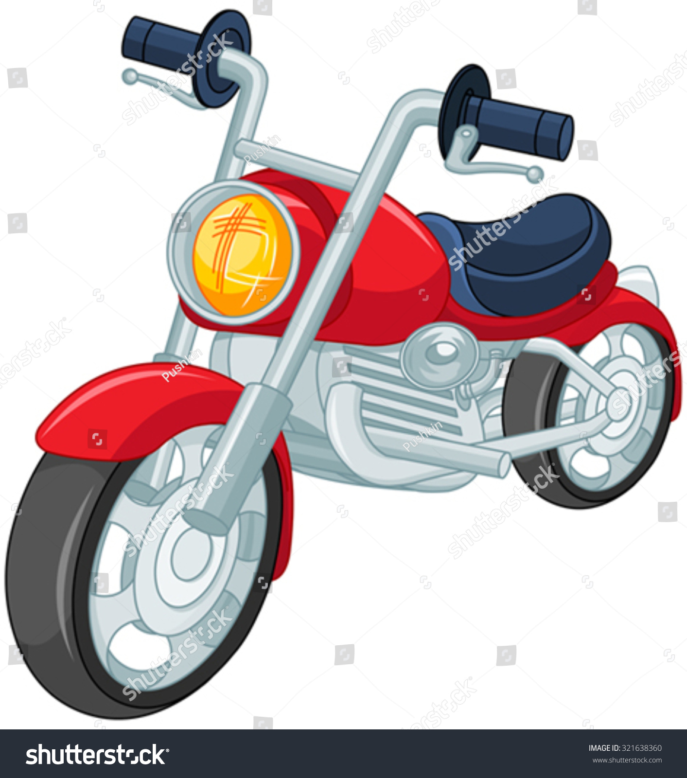 Illustration of red motorcycle Illustration of red motorcycle