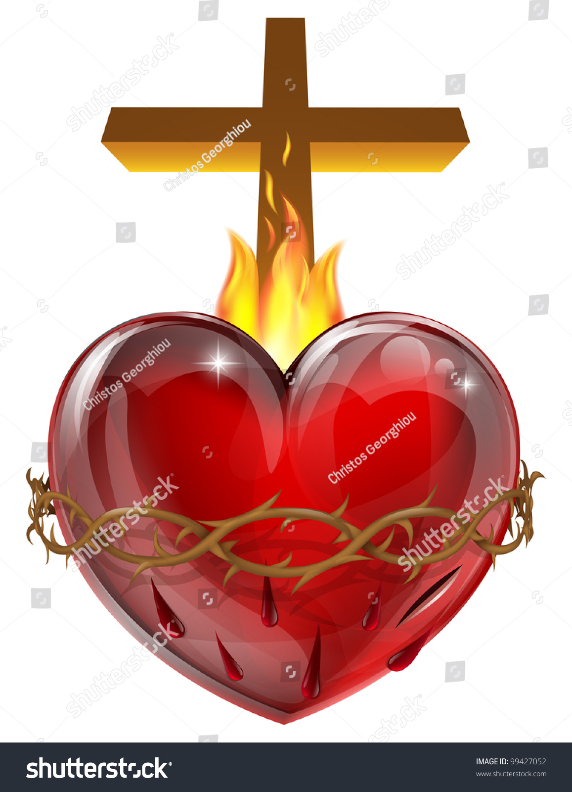free clip art sacred heart jesus - photo #22