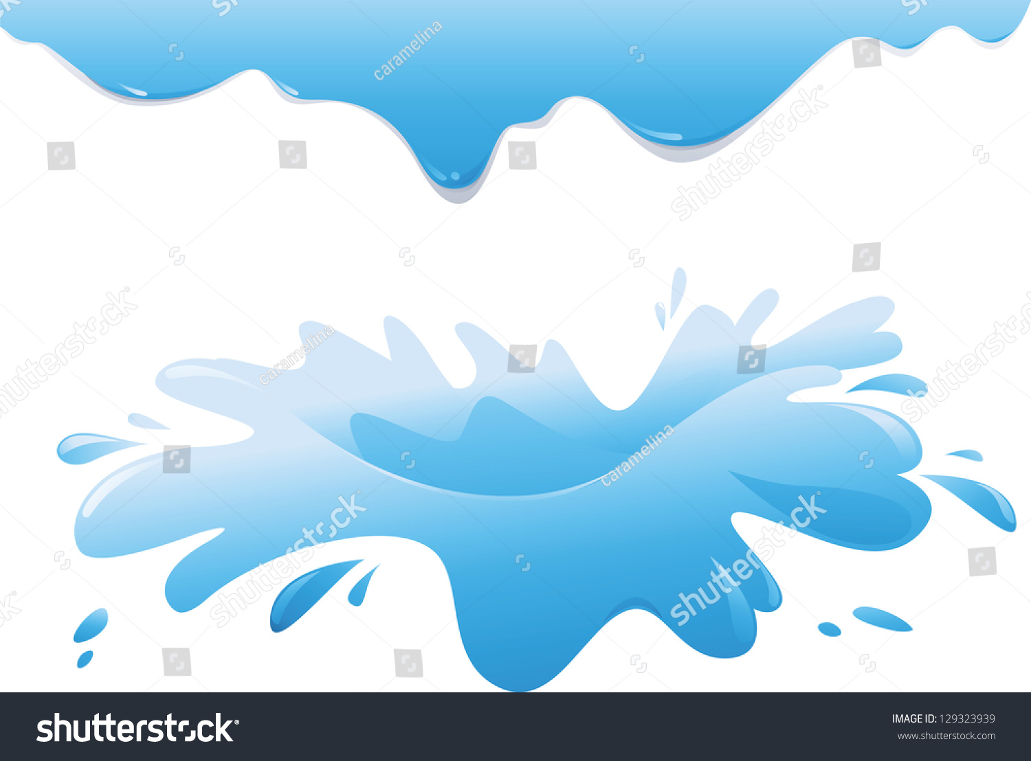 Illustration Water Splash Stock Vector 129323939 - Shutterstock