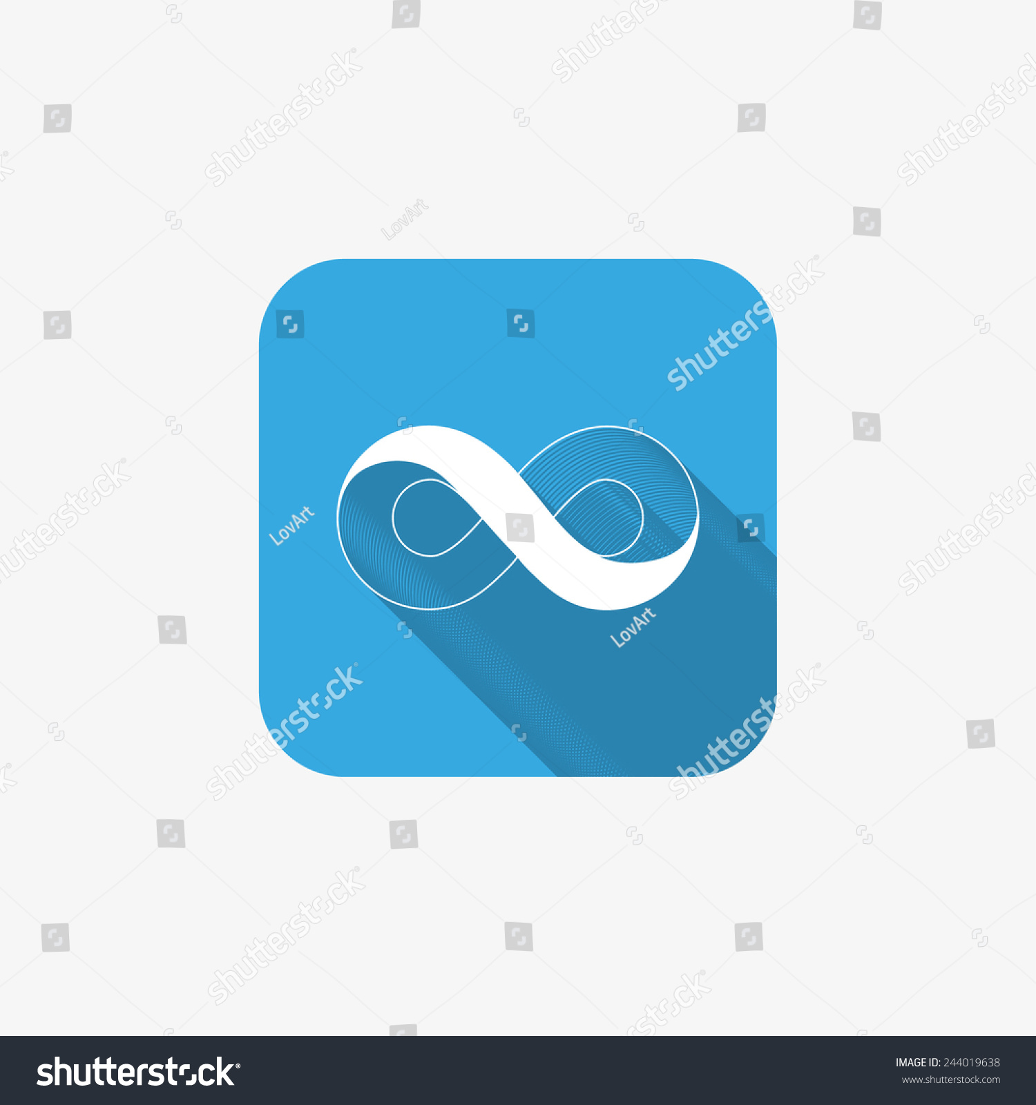 Infinity Sign Vector Icon - 244019638 : Shutterstock