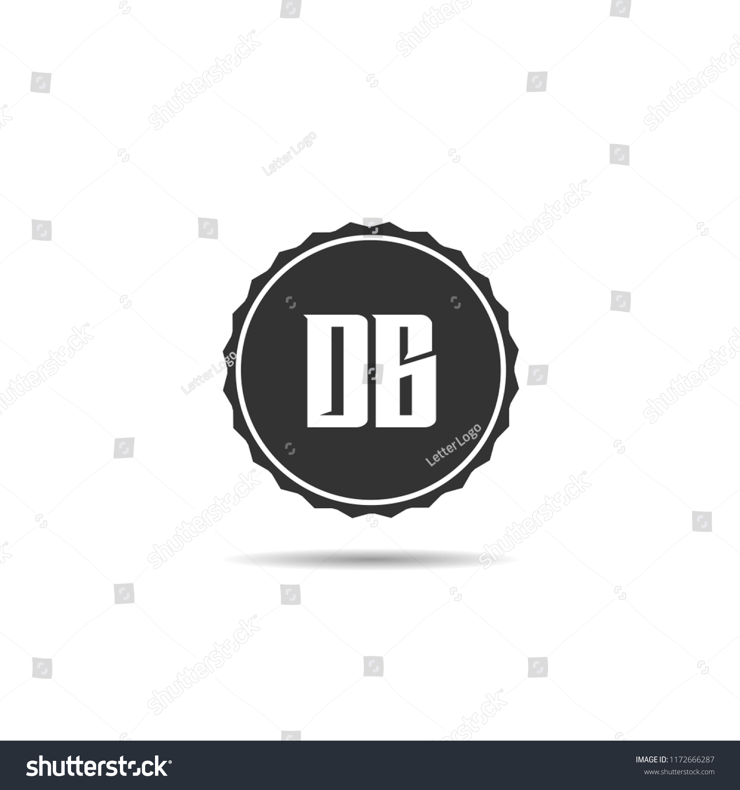 Initial Letter Db Logo Template Design Stock Vector Royalty Free