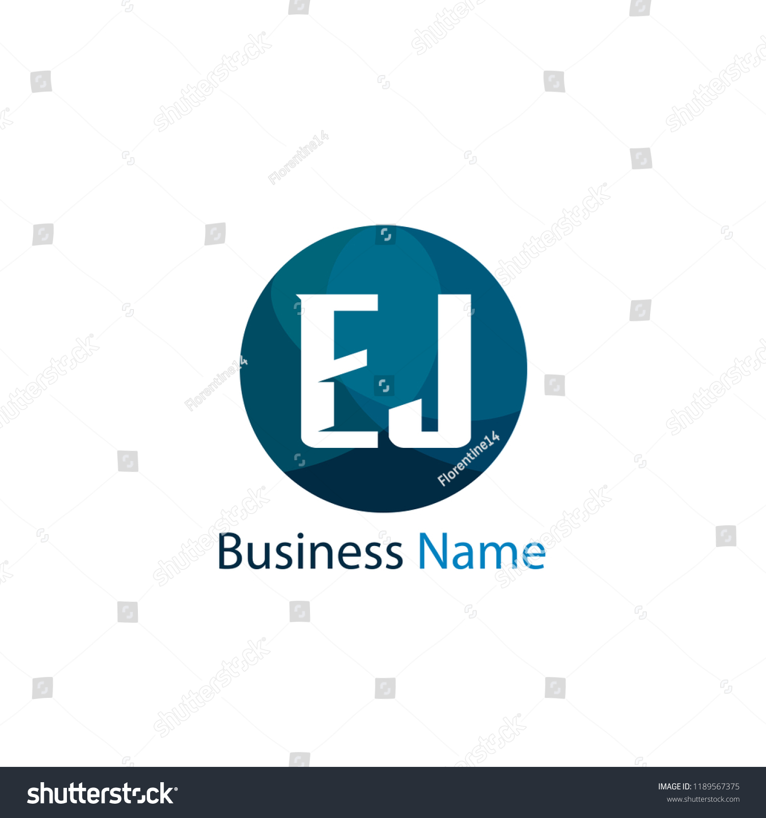 Initial Letter Ej Logo Template Design Stock Vector Royalty Free