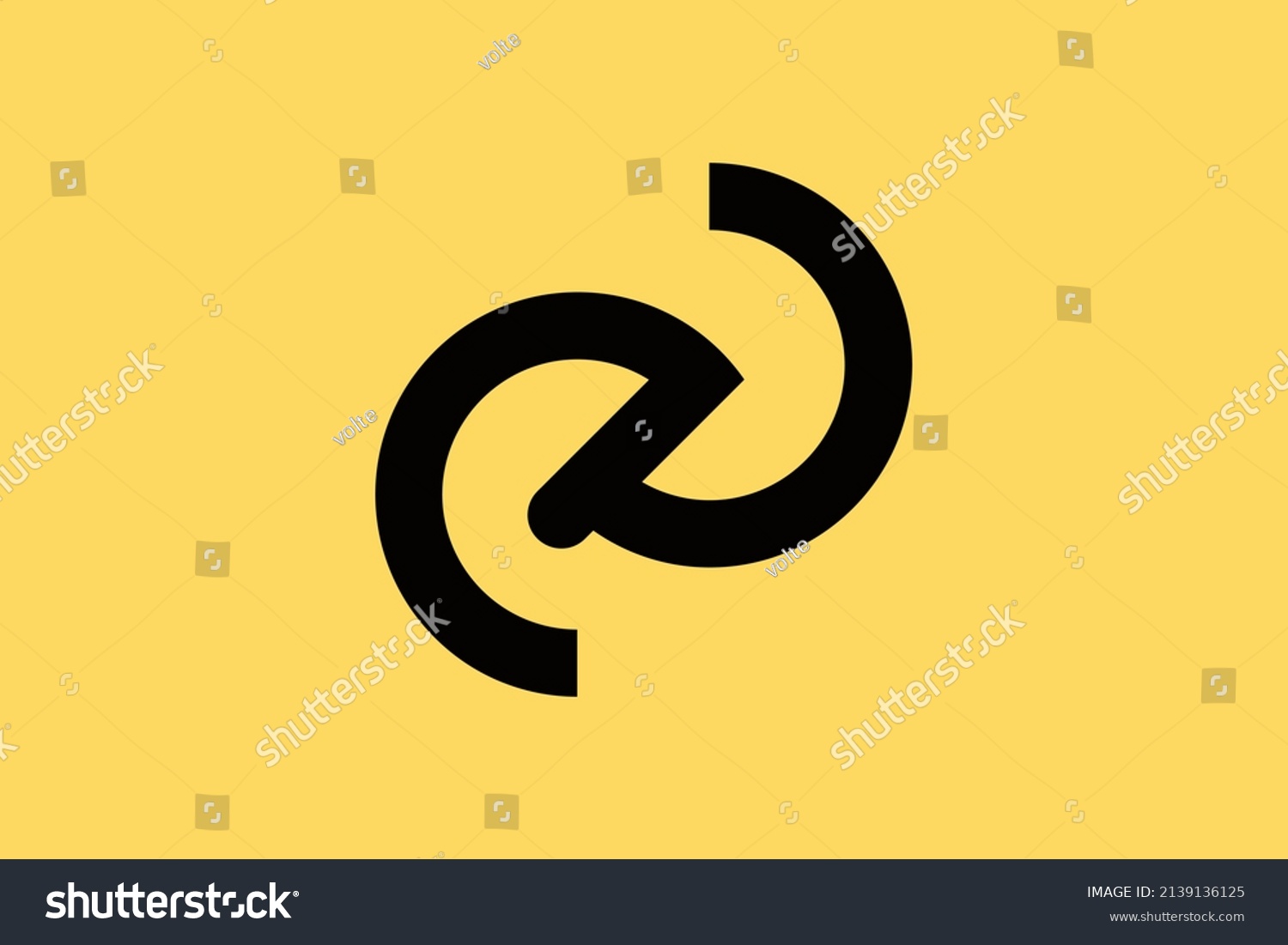 Initial Zp Pz Modern Monogram Elegant Stock Vector Royalty Free