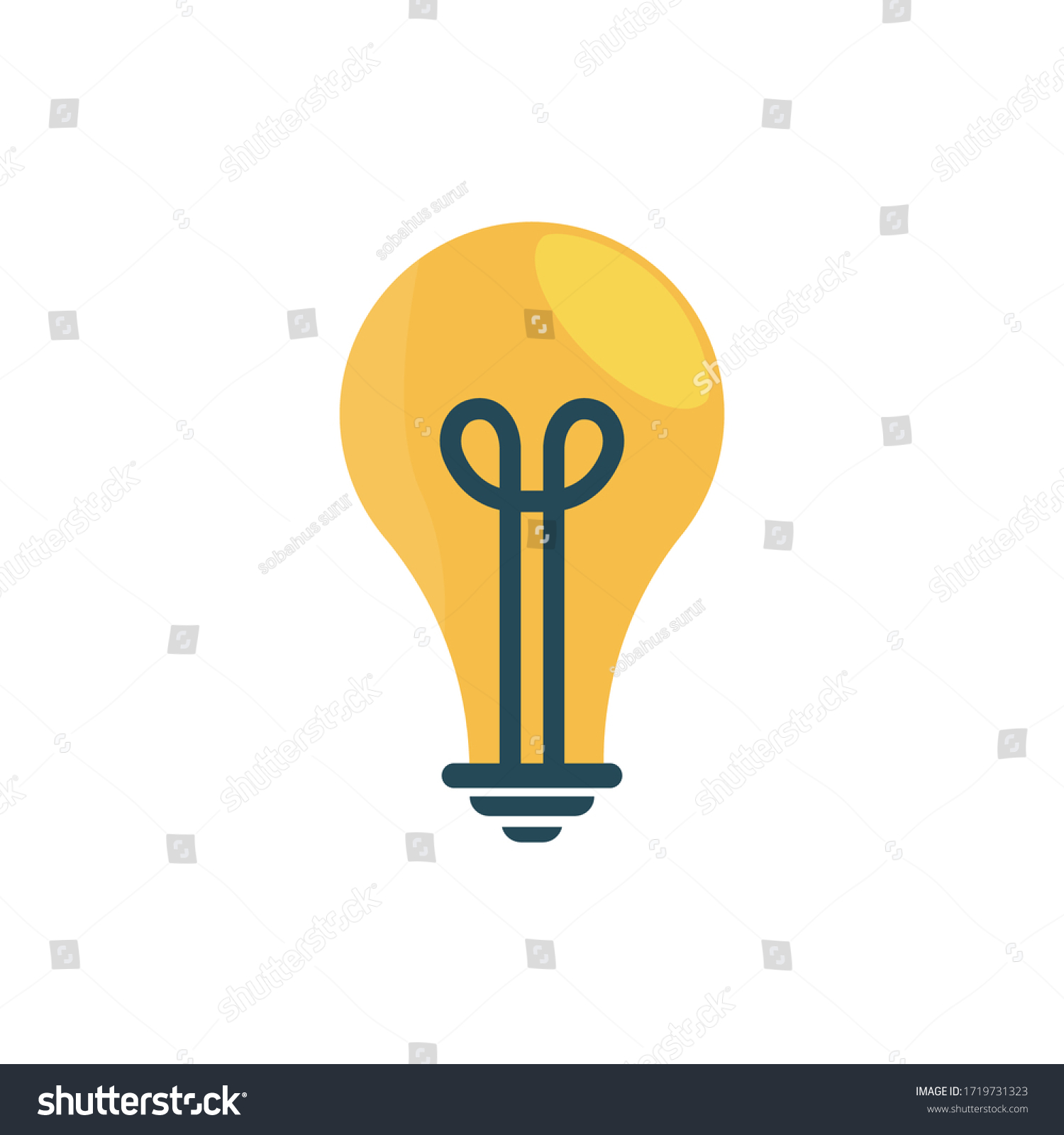 Innovation Icon Light Bulb Cog Inside Stock Vector Royalty Free