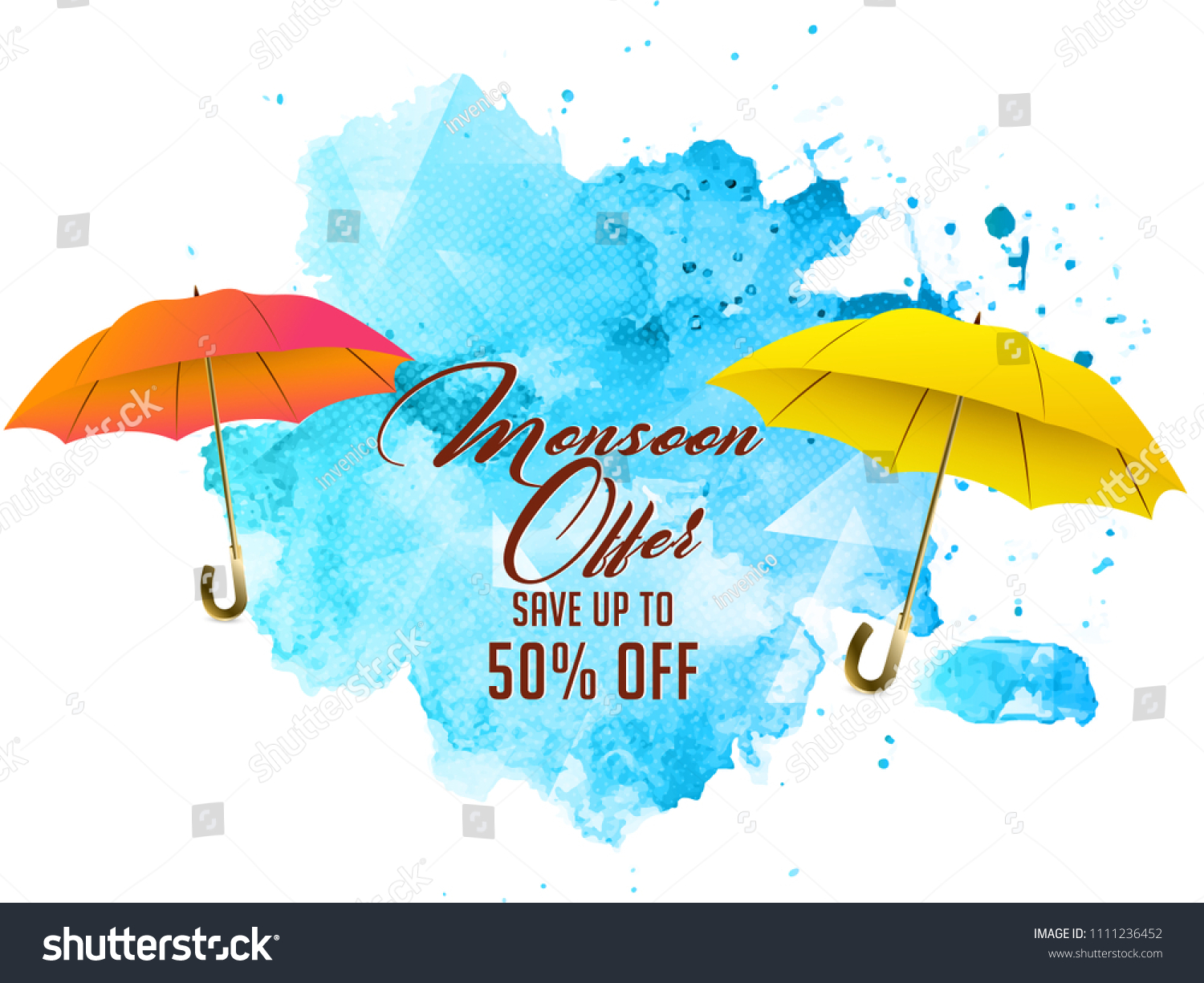 Innovative Sale Abstract Poster Monsoon Rainy