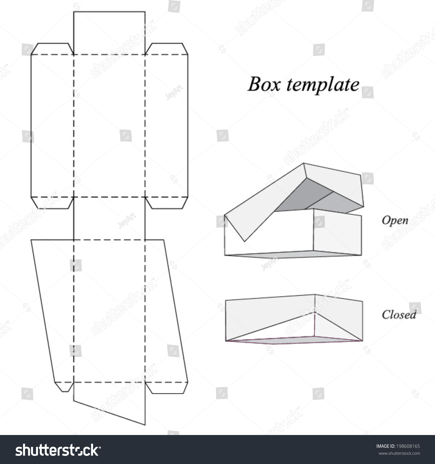 Free Printable Box Template With Lid