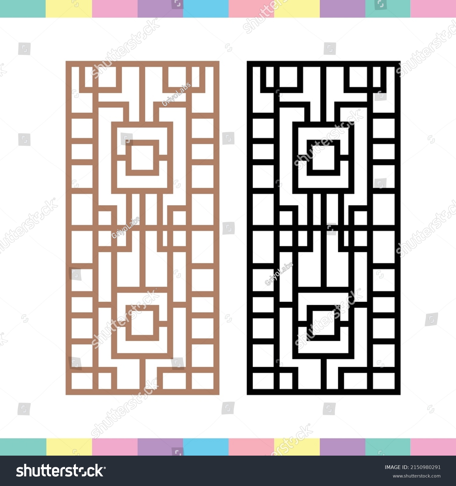 Interior Vintage Chinese Tradional Door Stock Vector Royalty Free