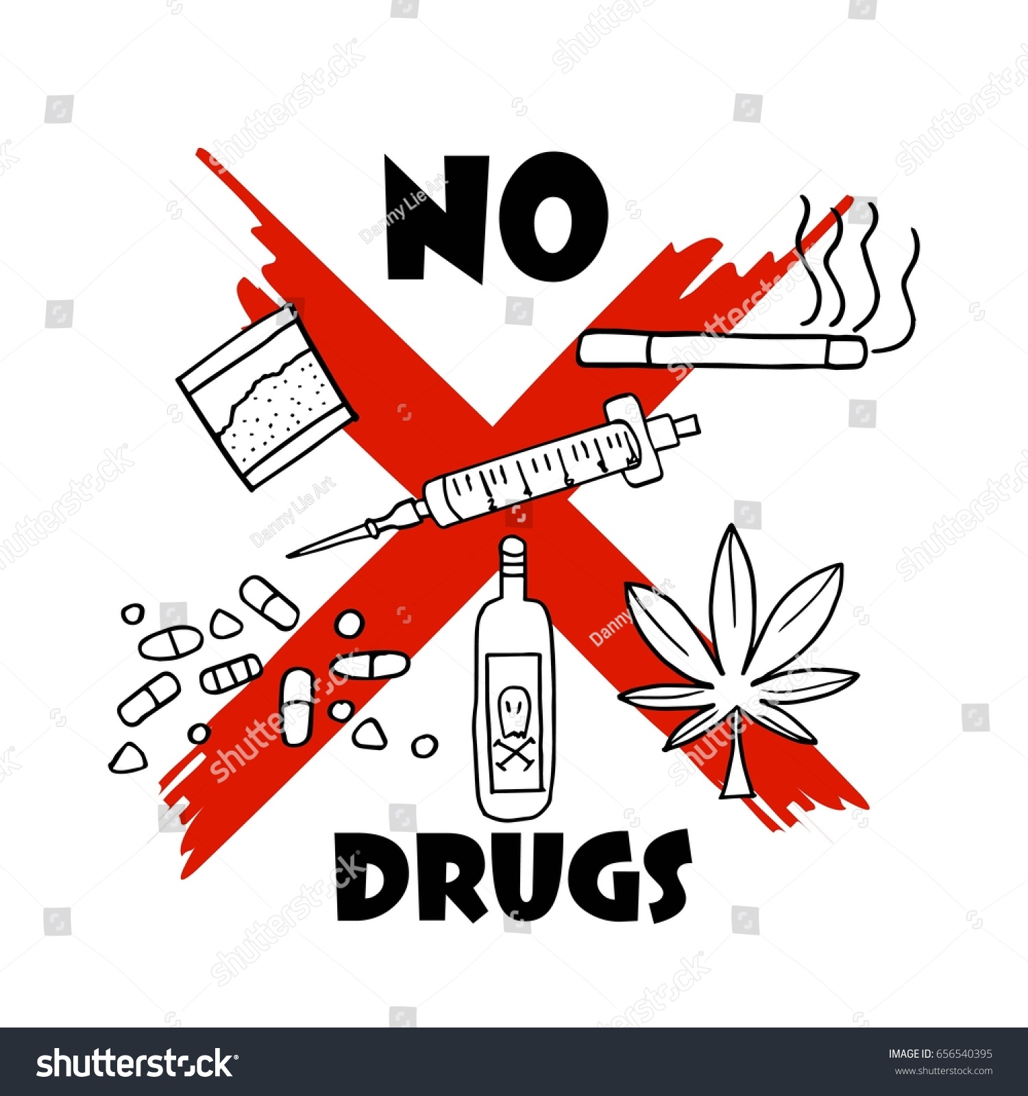 International Anti Drug Day Stock Vector Royalty Free