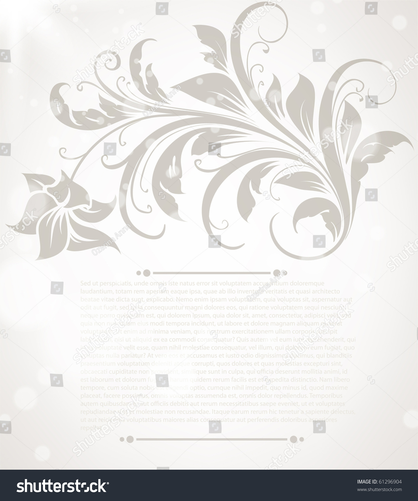 Invitation Card Stock Vector Illustration 61296904 : Shutterstock