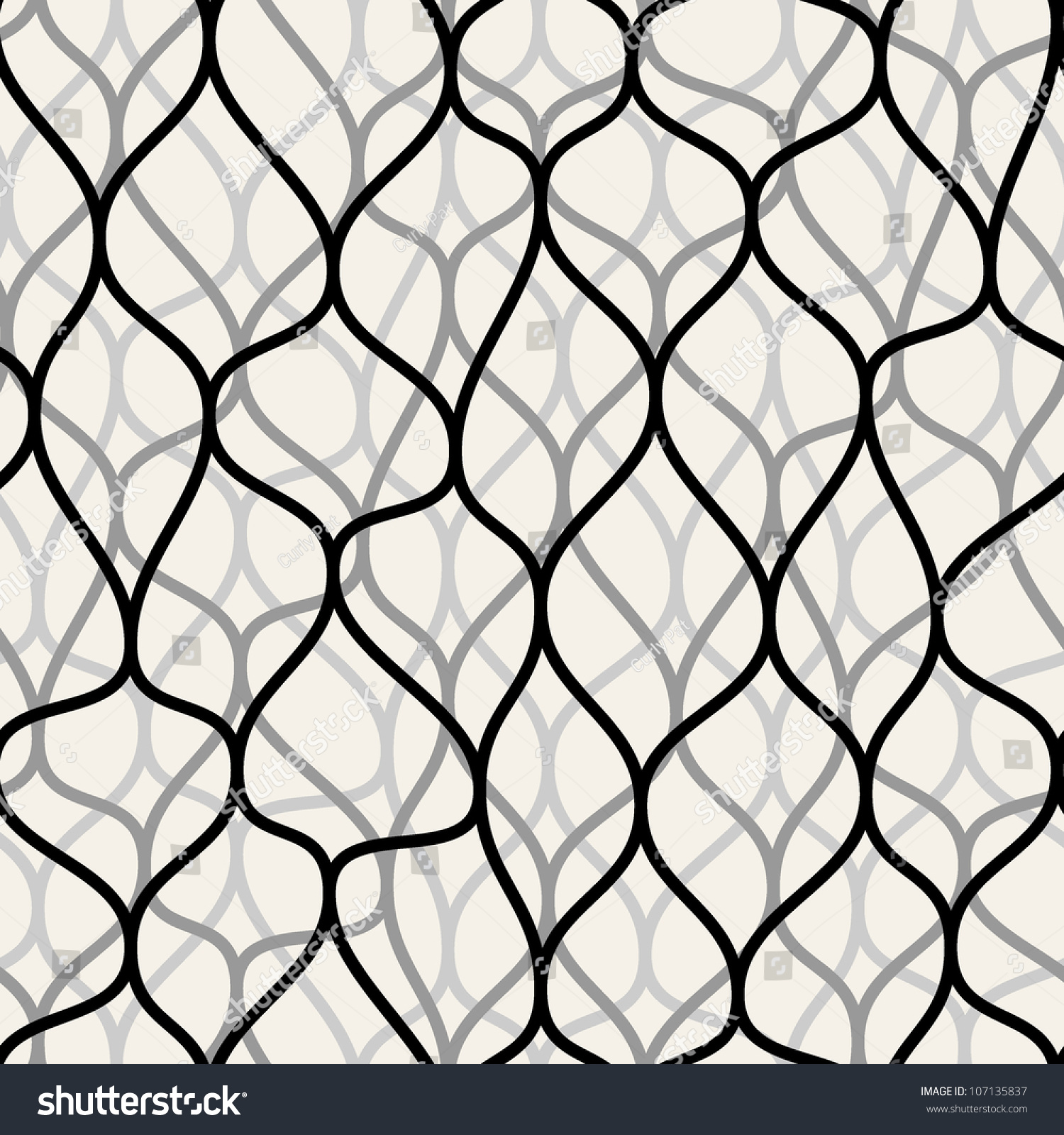 Irregular Abstract Grid Pattern. Seamless Texture Stock Vector