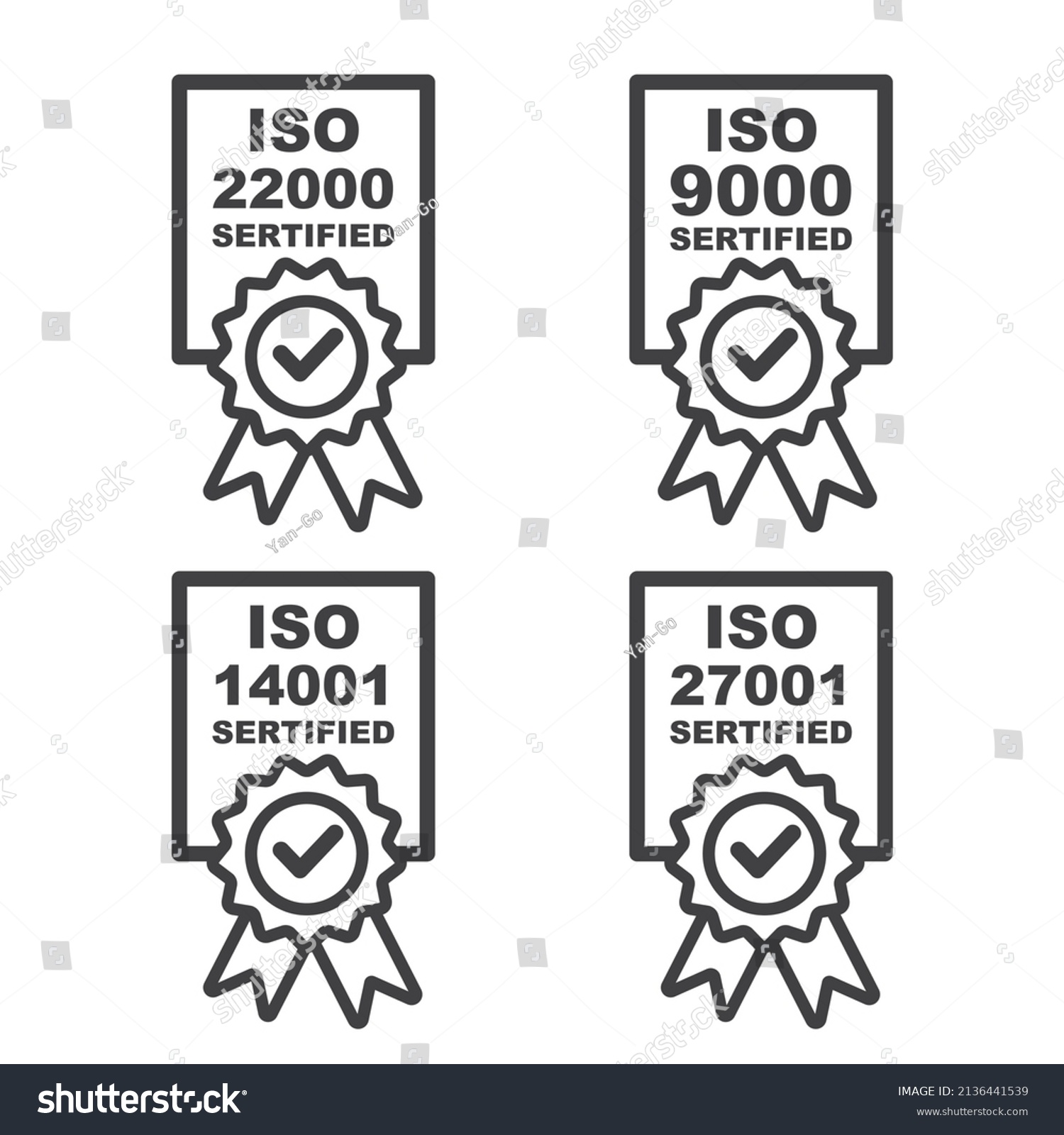 Iso Certified Stock Vector Royalty Free