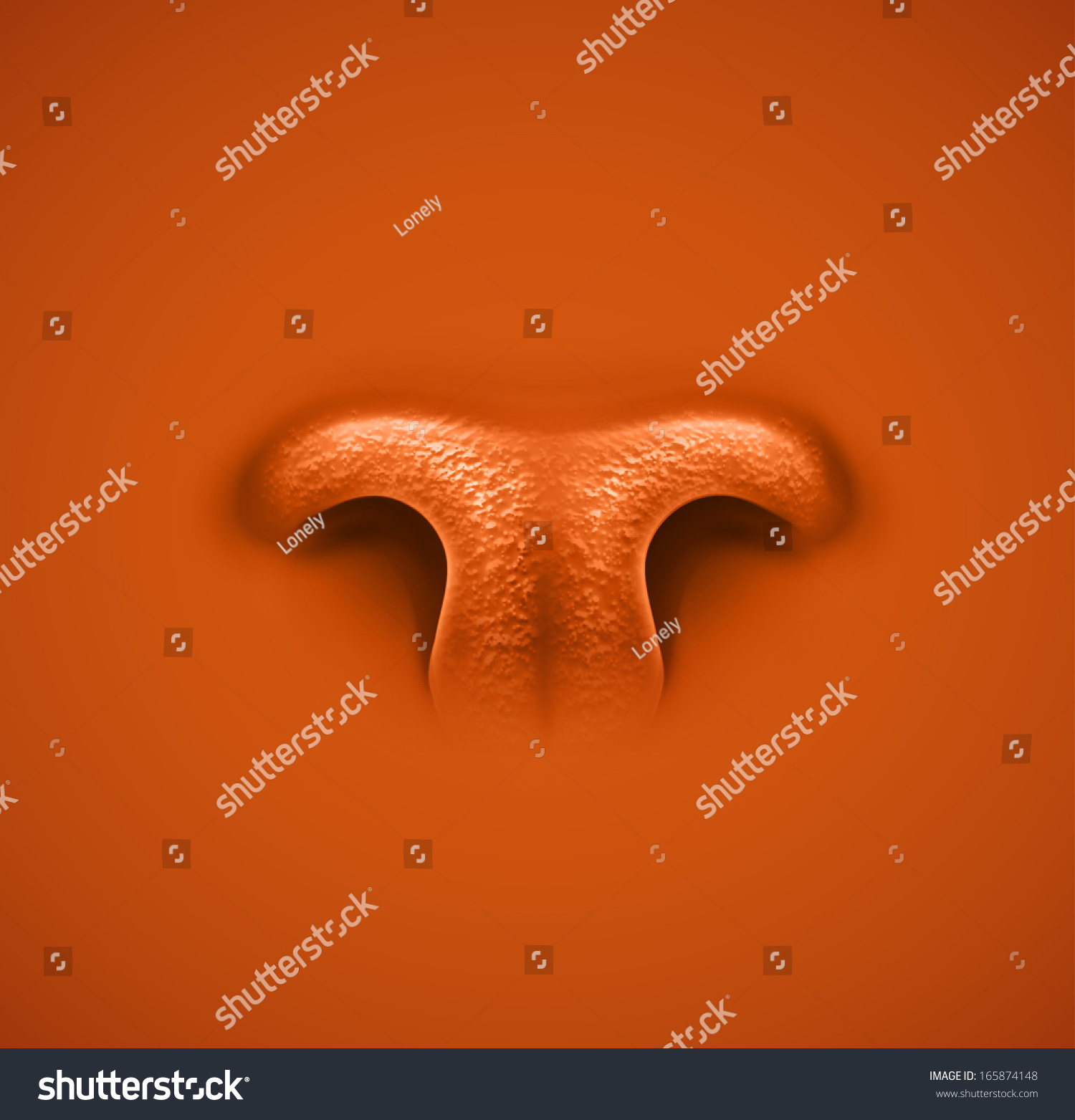 Isolated Animal'S Nose. Illustration Contains Transparency And Blending