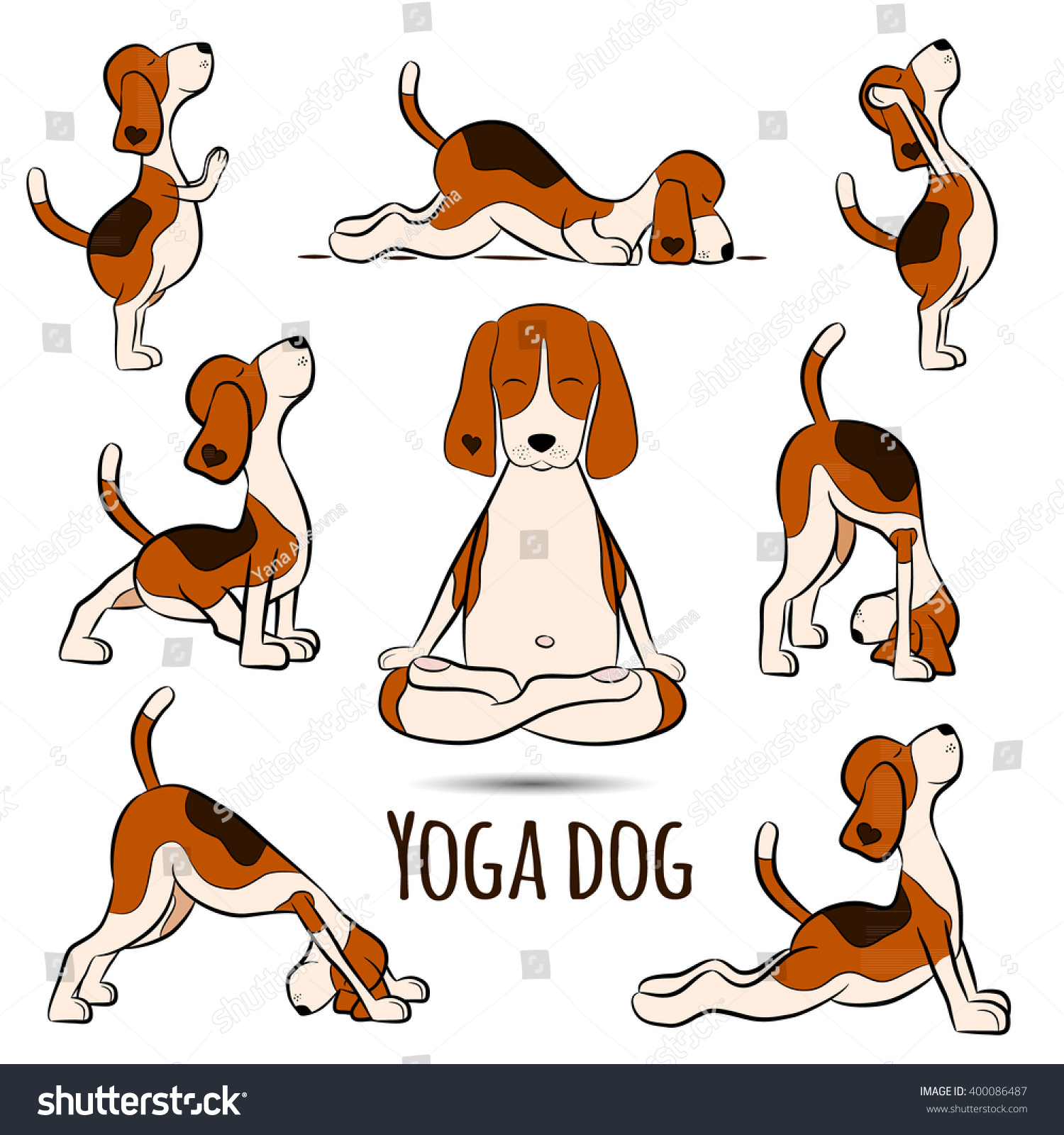 yoga dog clipart - photo #3