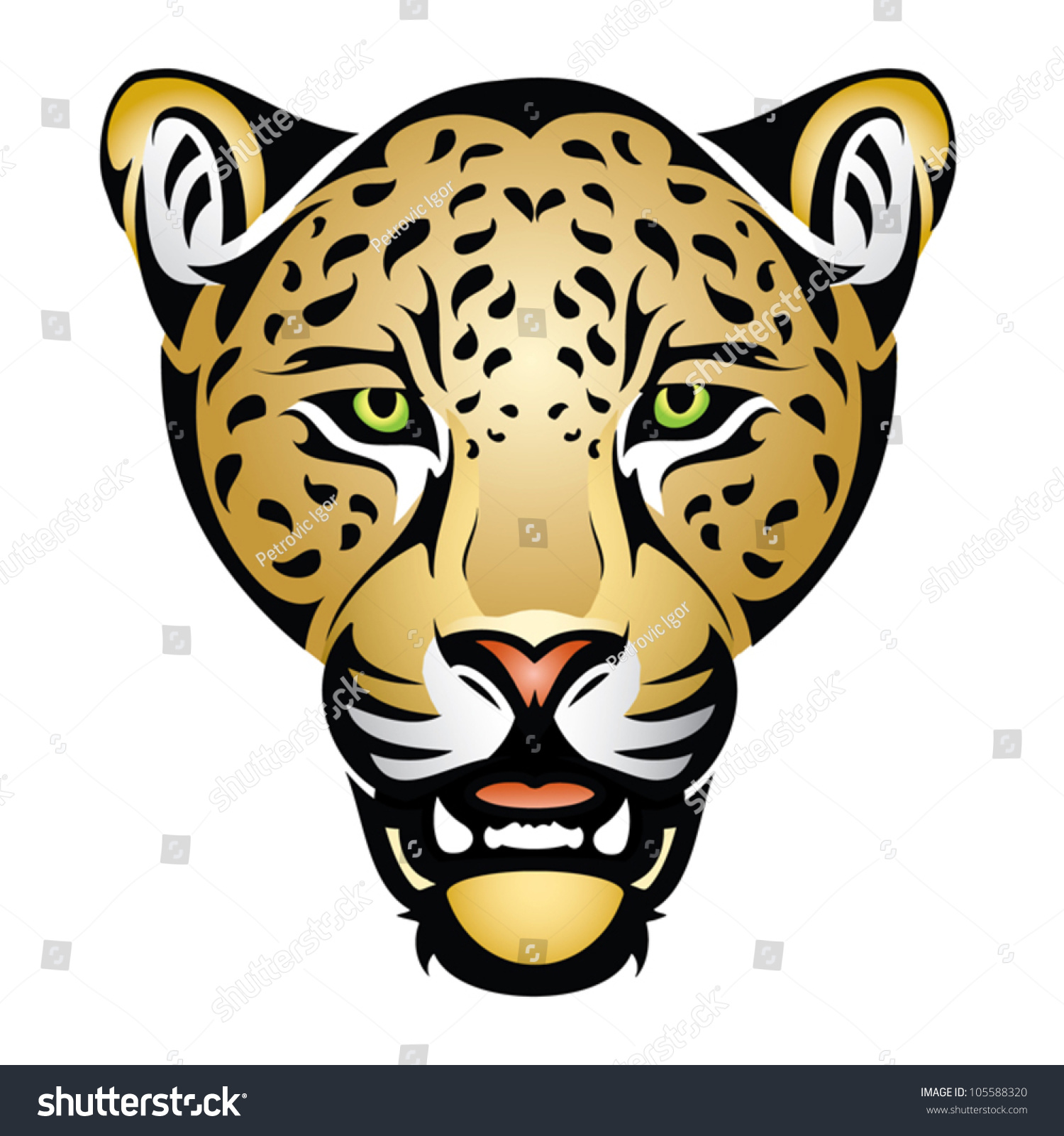 jaguar head clipart - photo #17