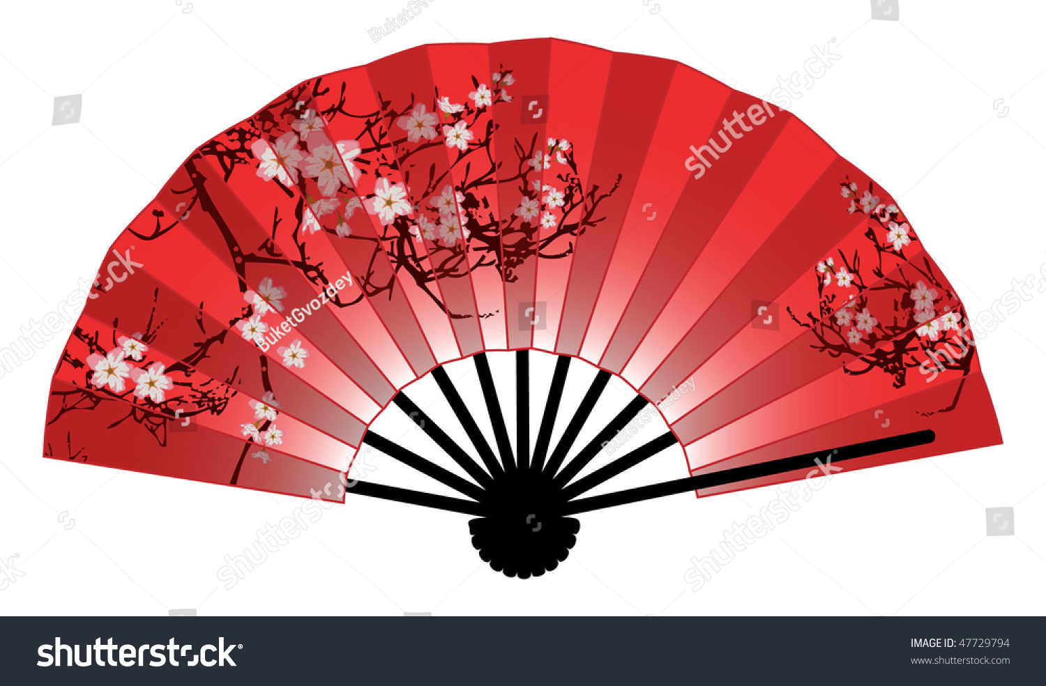 Japanese Fan Stock Vector Illustration 47729794 : Shutterstock
