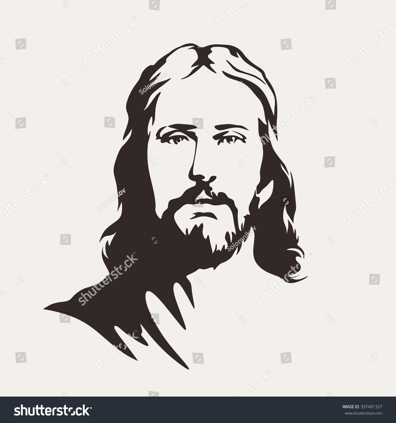 clipart jesus face - photo #6
