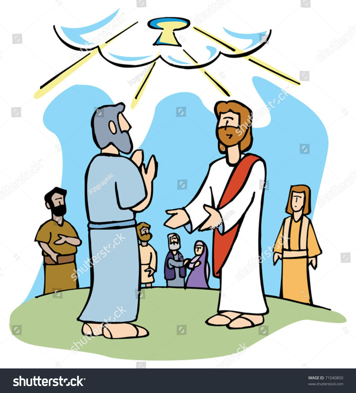 jesus and peter clipart - photo #29
