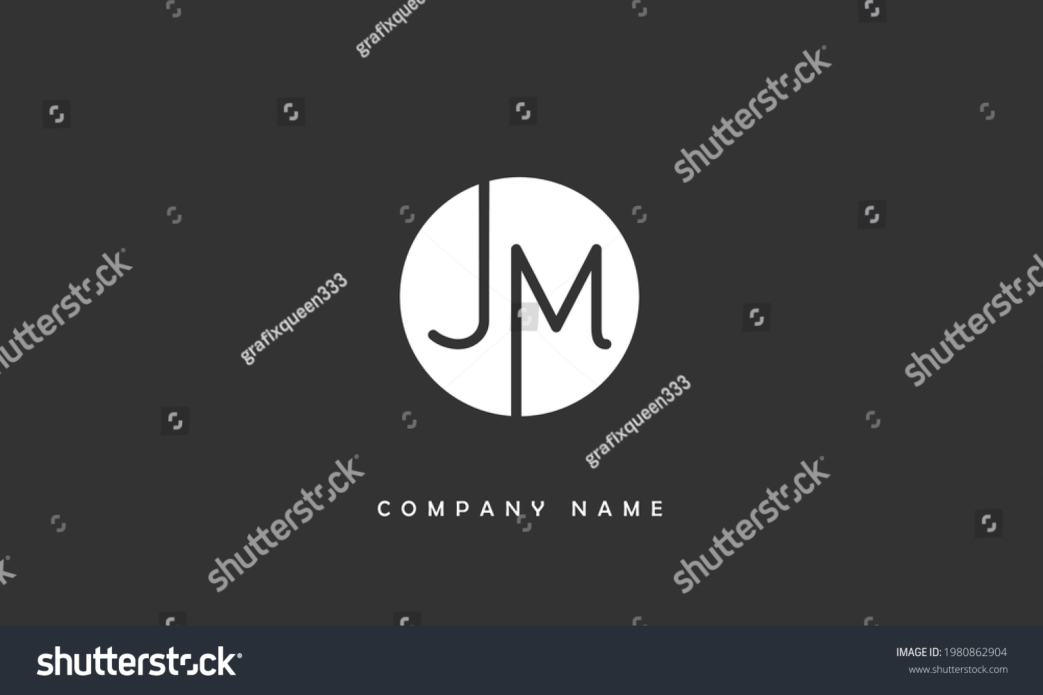 Jm Mj Alphabets Letters Logo Monogram Stock Vector Royalty Free