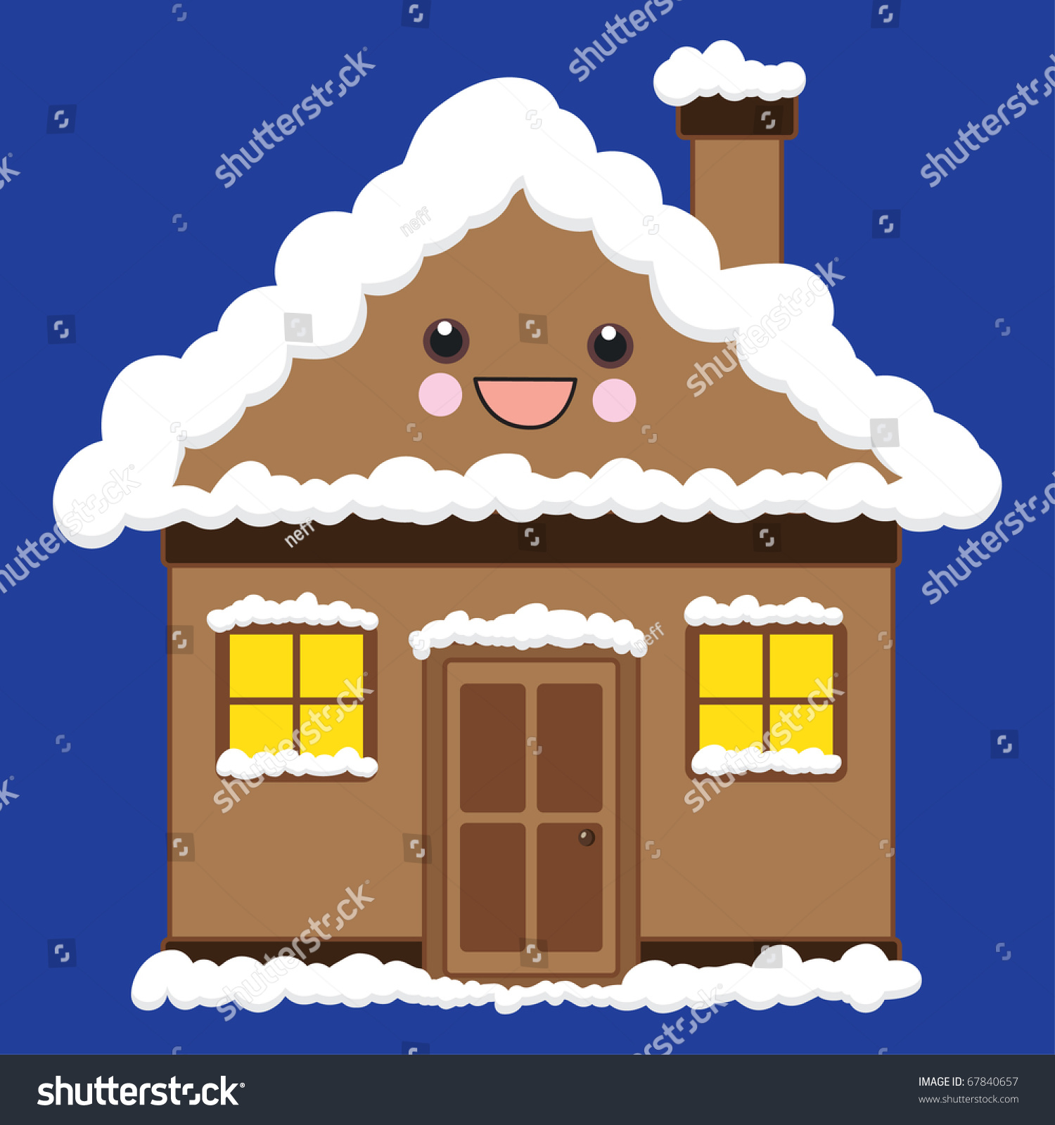 clipart house with snow - photo #27
