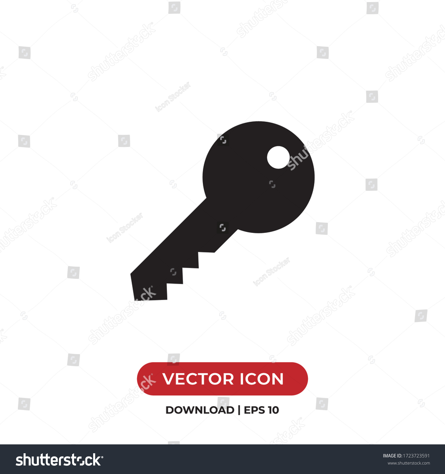 Key Icon Vector Lock Unlock Sign Stock Vector Royalty Free