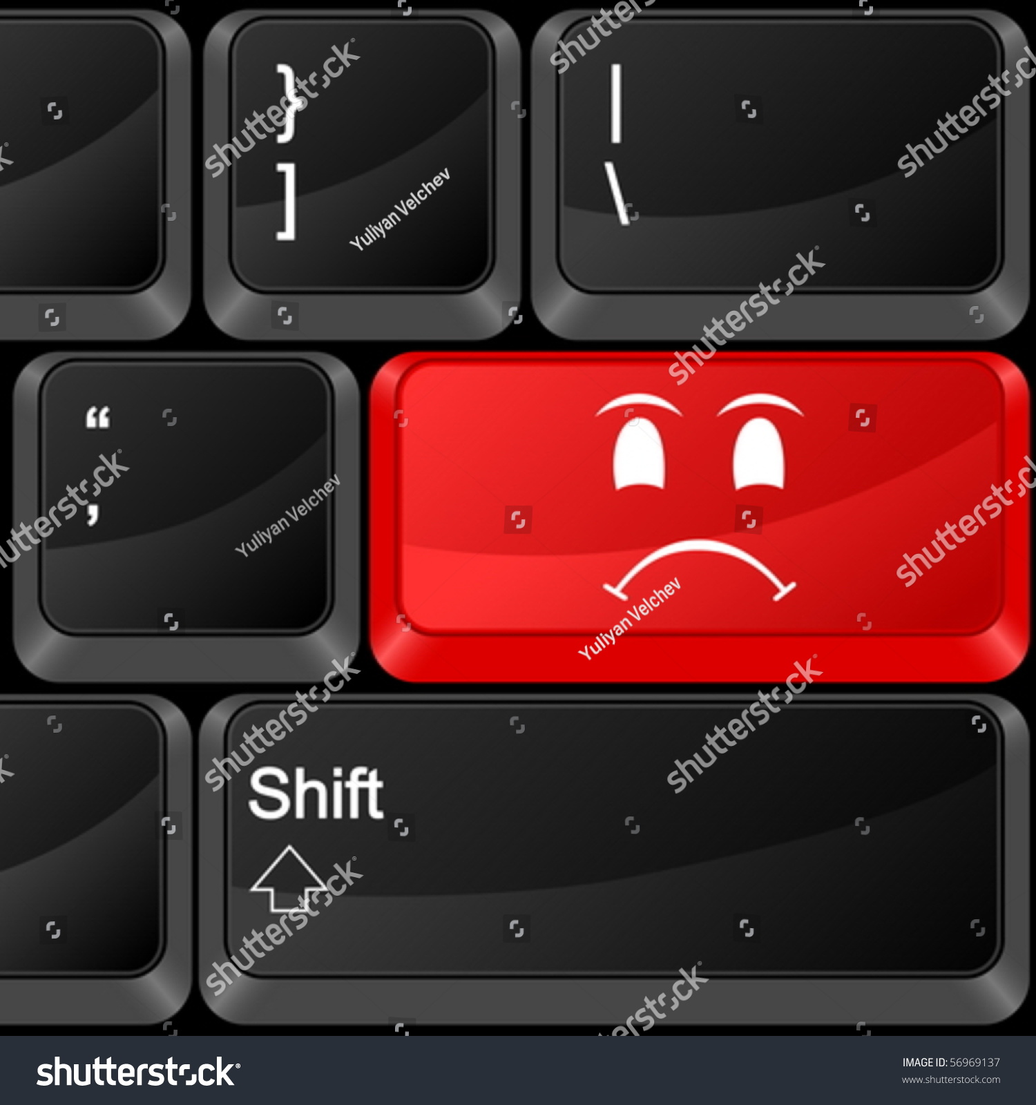 keyboard-computer-button-angry-face-vector-illustration-56969137