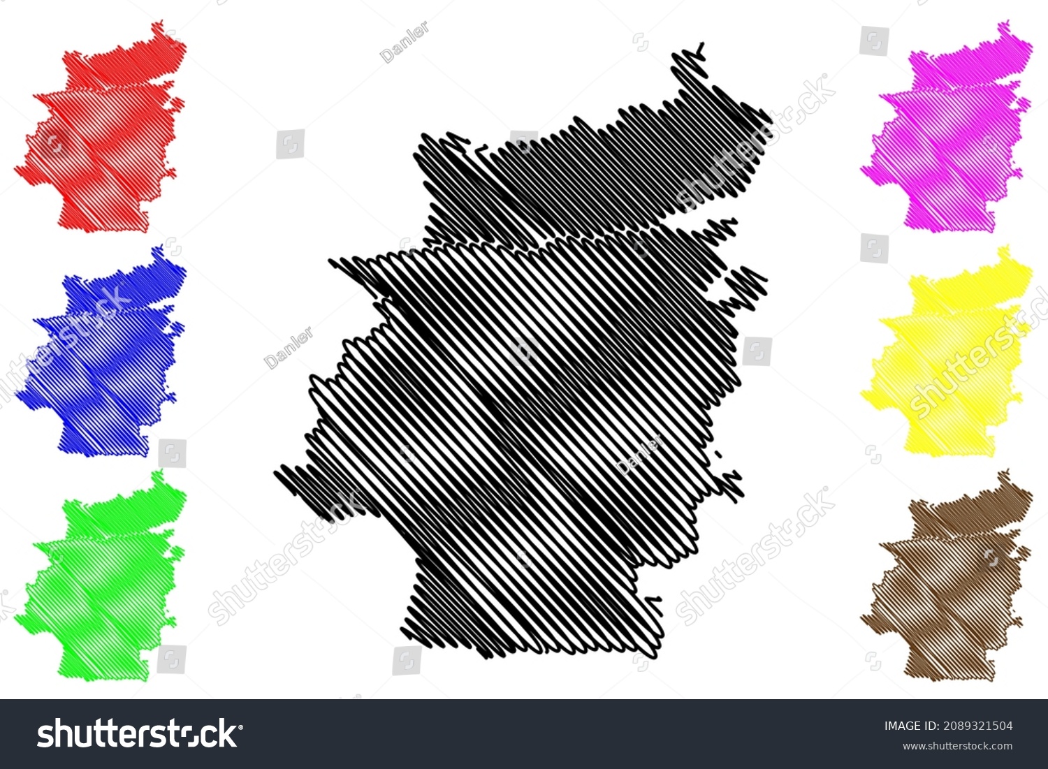 Khargone District Madhya Pradesh State Indore Stock Vector Royalty