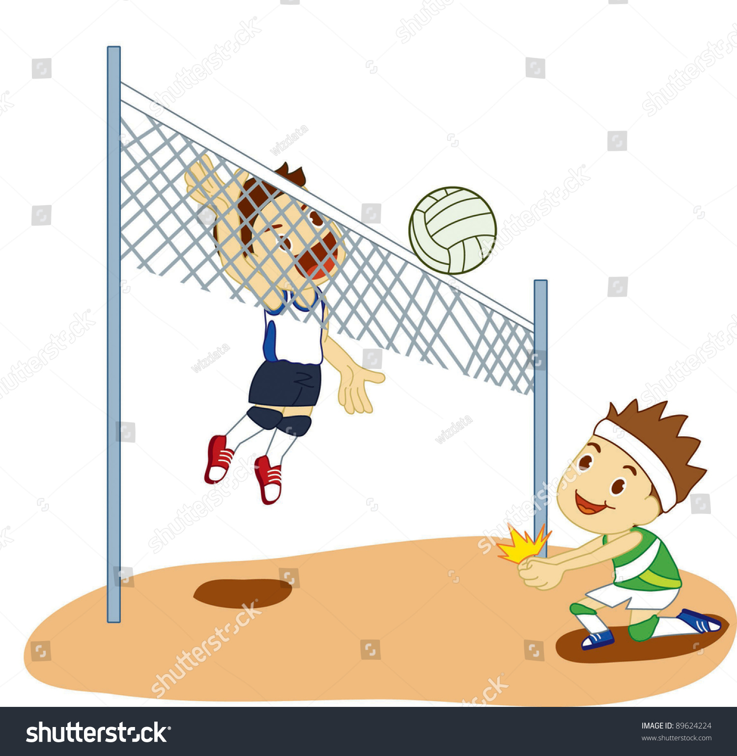 play volleyball clipart - photo #8