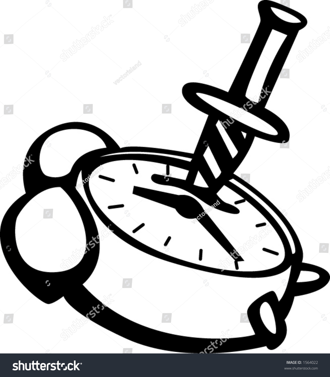 Killing Time Stock Vector Illustration 1564022 : Shutterstock