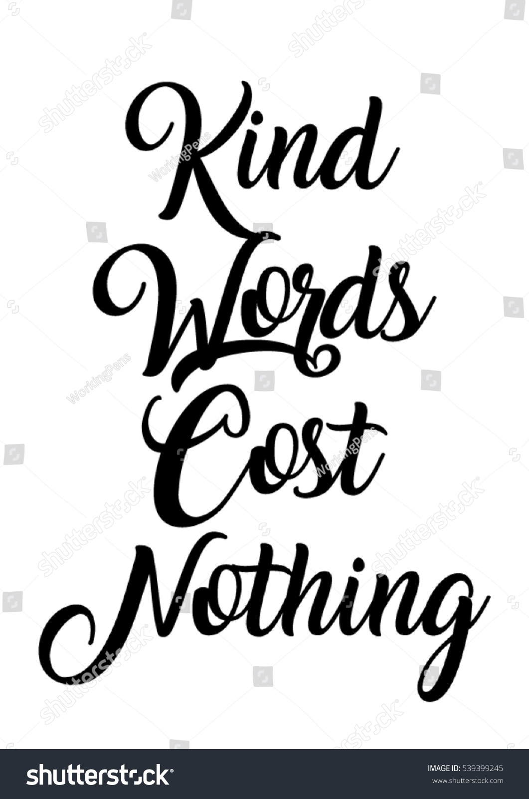 kind-words-cost-nothing-quote-print-in-vector-lettering-quotes