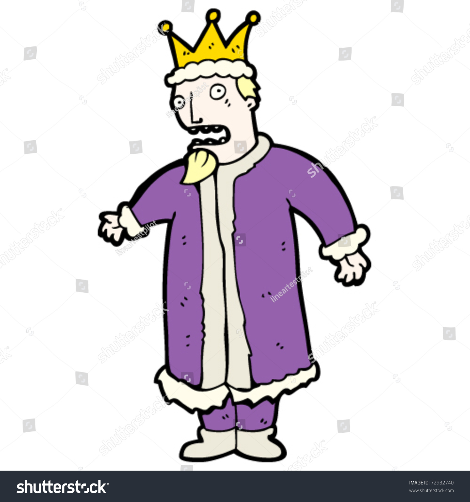 King Cartoon Stock Vector 72932740 - Shutterstock