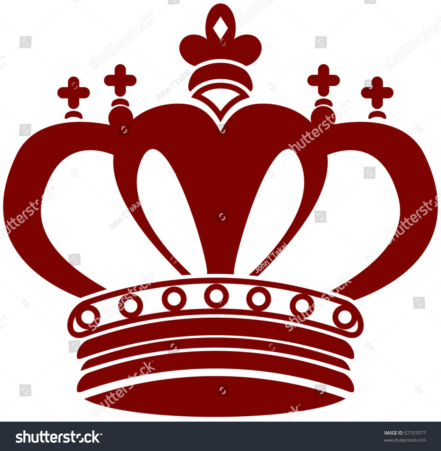 King Crown Stock Vector Illustration 57101077 : Shutterstock