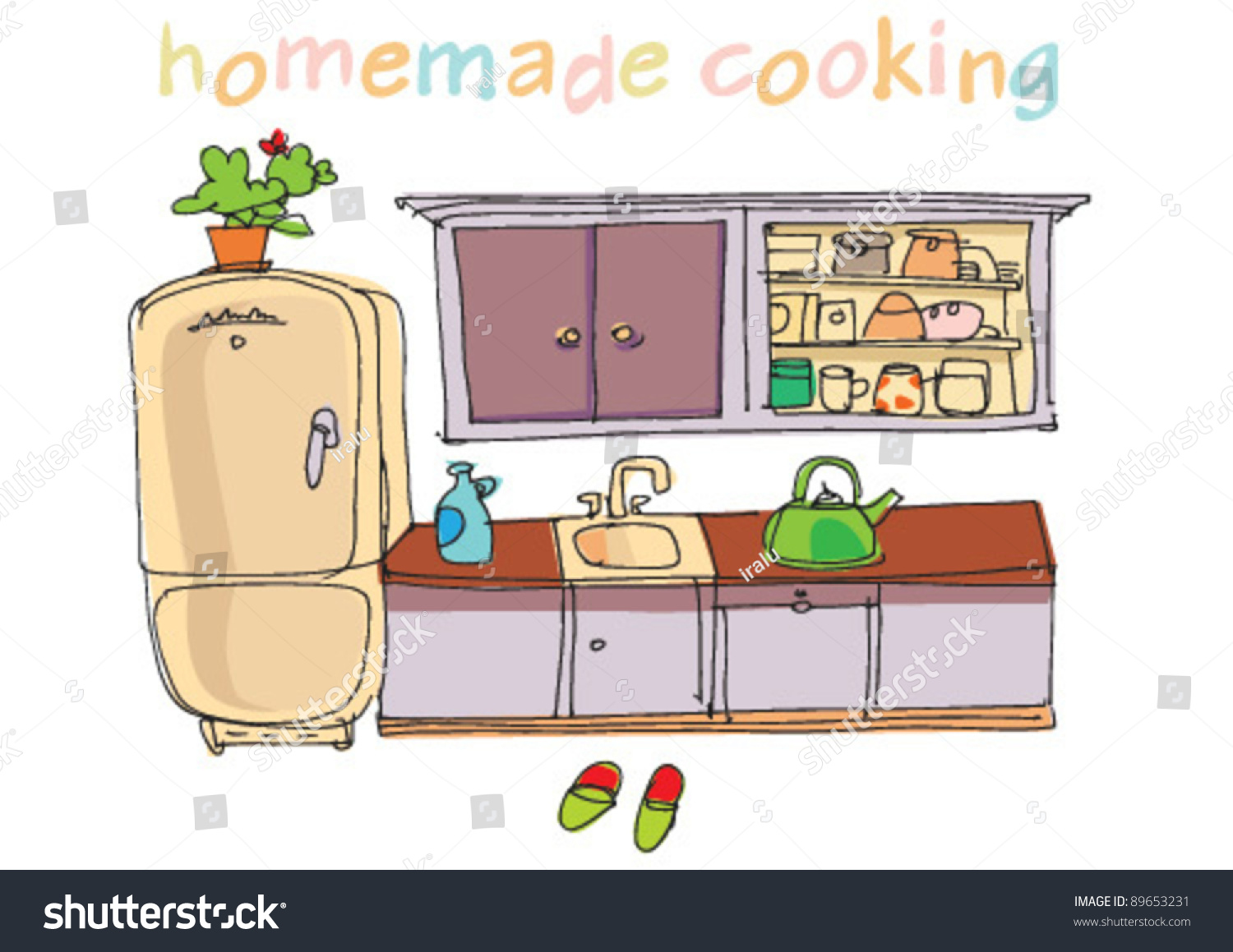 kitchen set cartoon wala