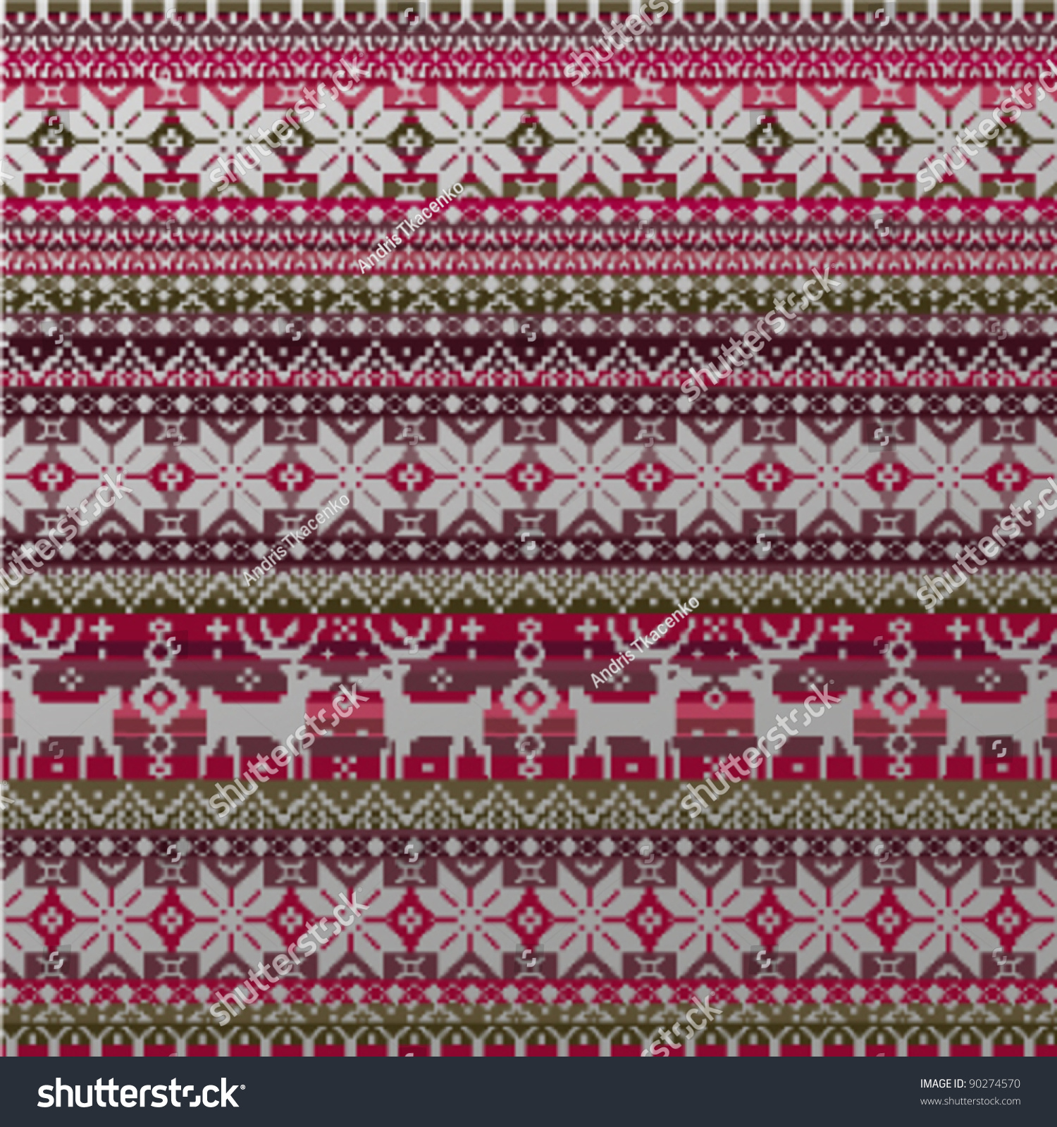 Knitted Christmas Ornament Christmas Sweater Patterns Stock Vector 90274570 -...