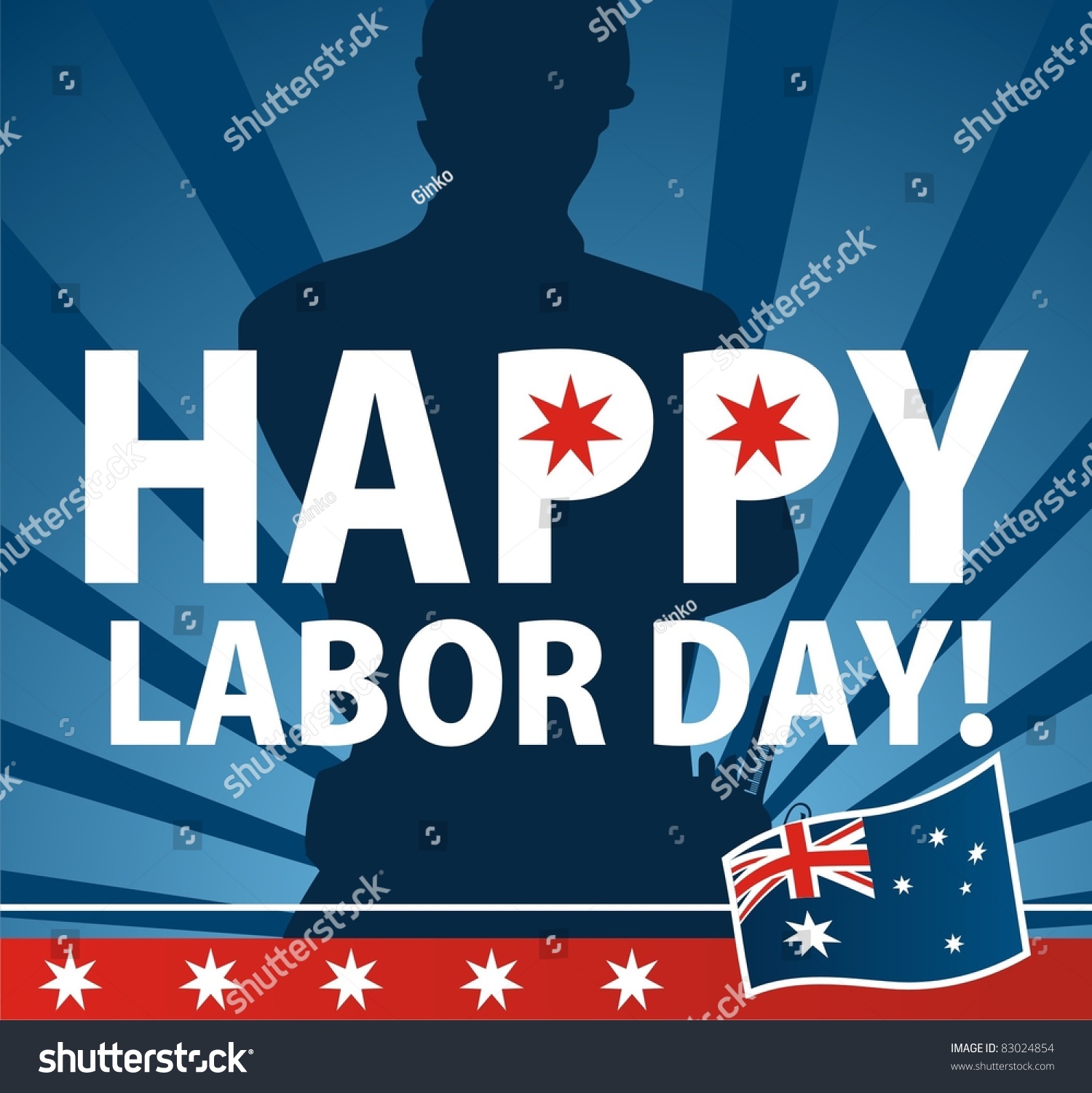 Labor Day Australia Stock Vector Illustratie 83024854 Shutterstock
