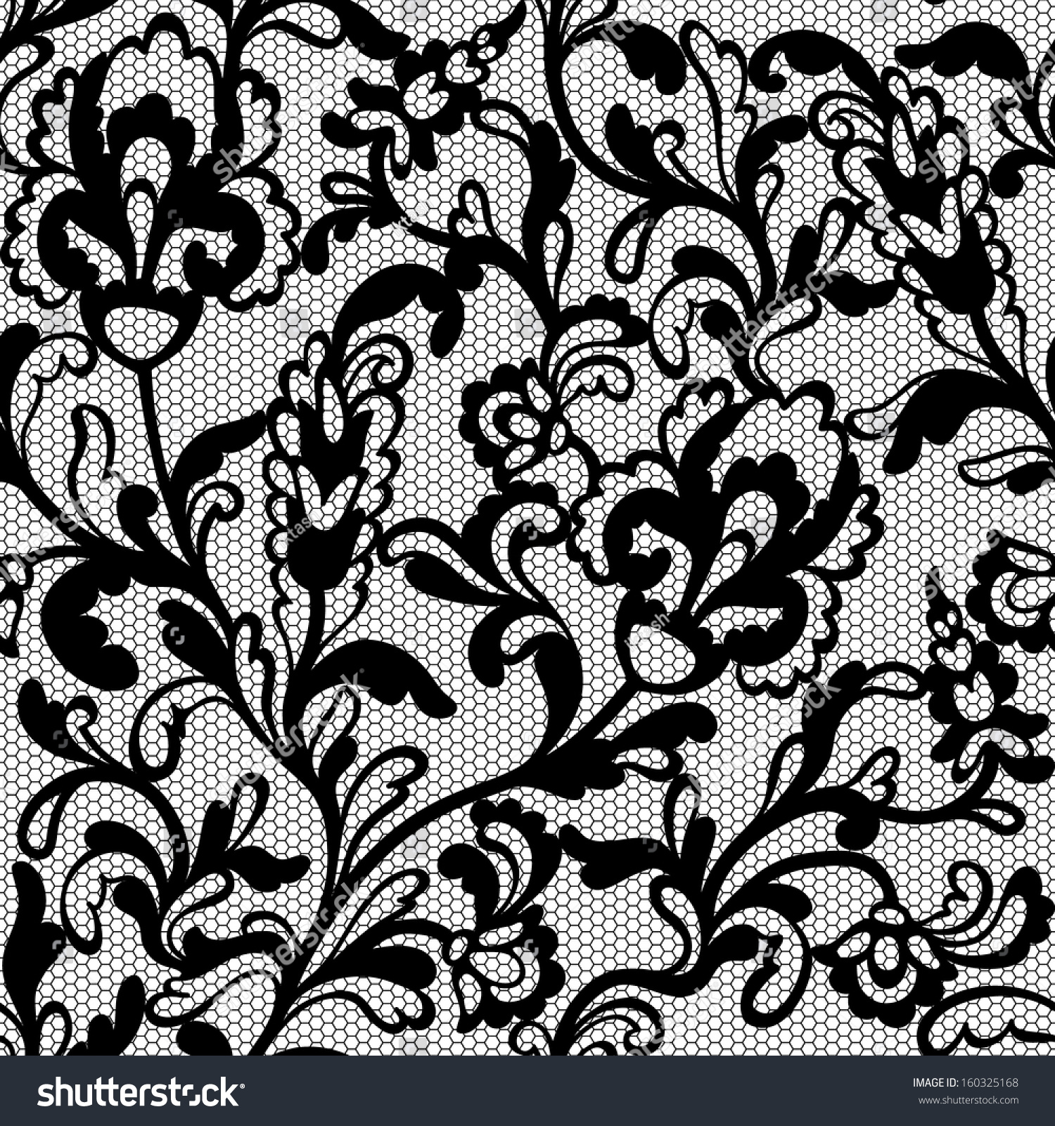 Lace Seamless Pattern Stock Vector Shutterstock