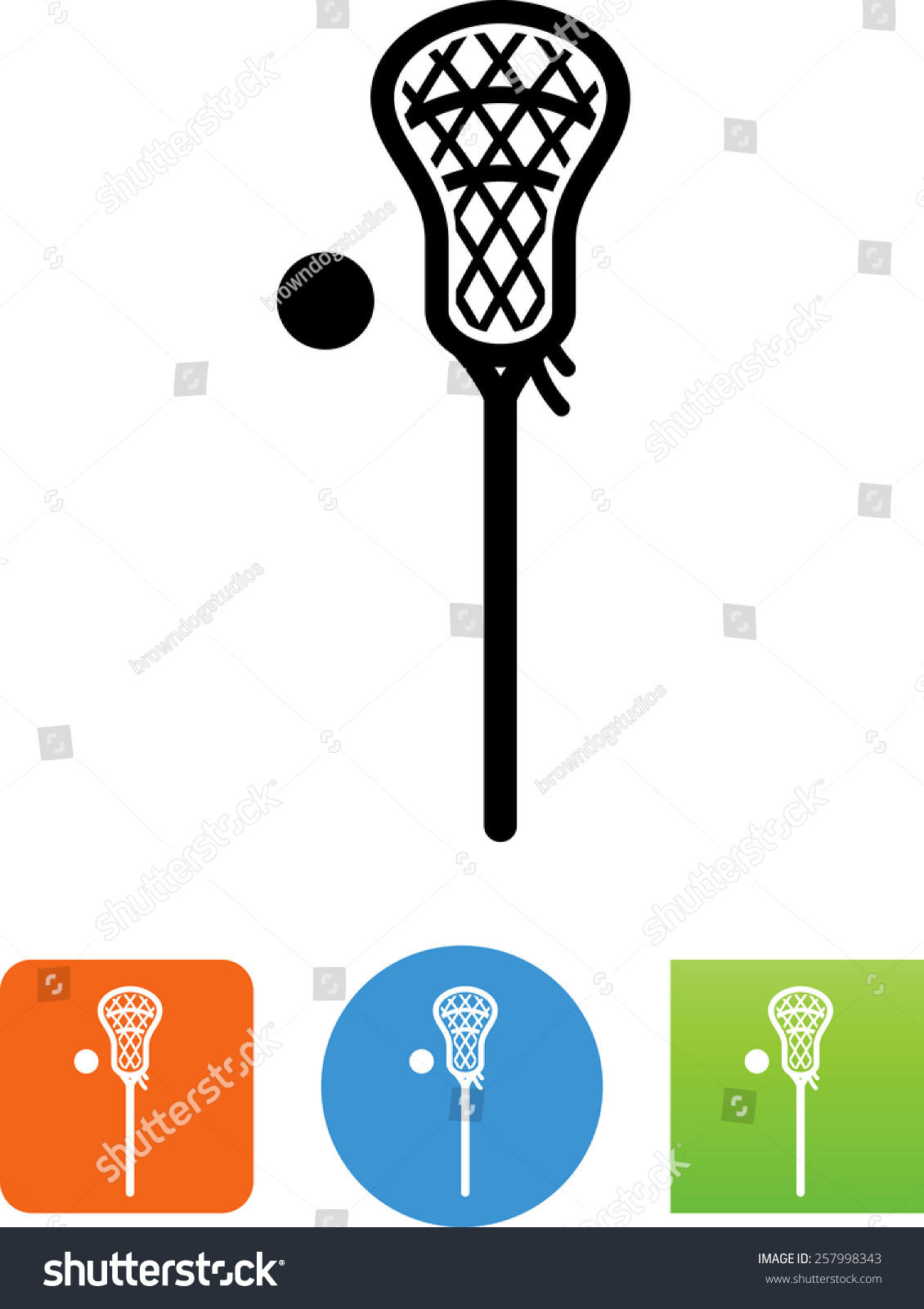 Lacrosse Stick Symbol For Download. Vector Icons For Video, Mobile Apps