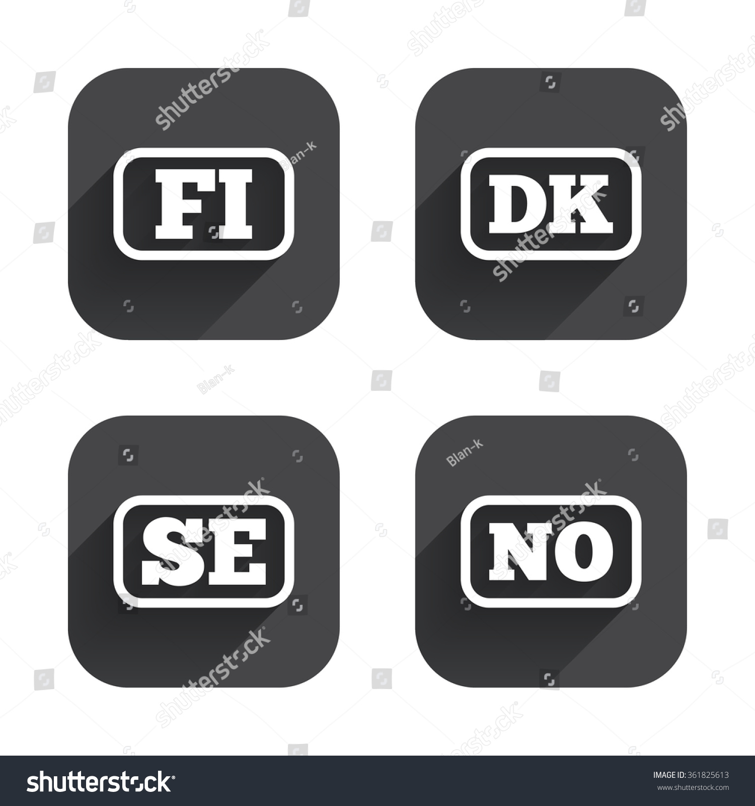 language fi language icons fi dk se no stock vector 361825613 language fi language icons fi dk se no stock vector 361825613