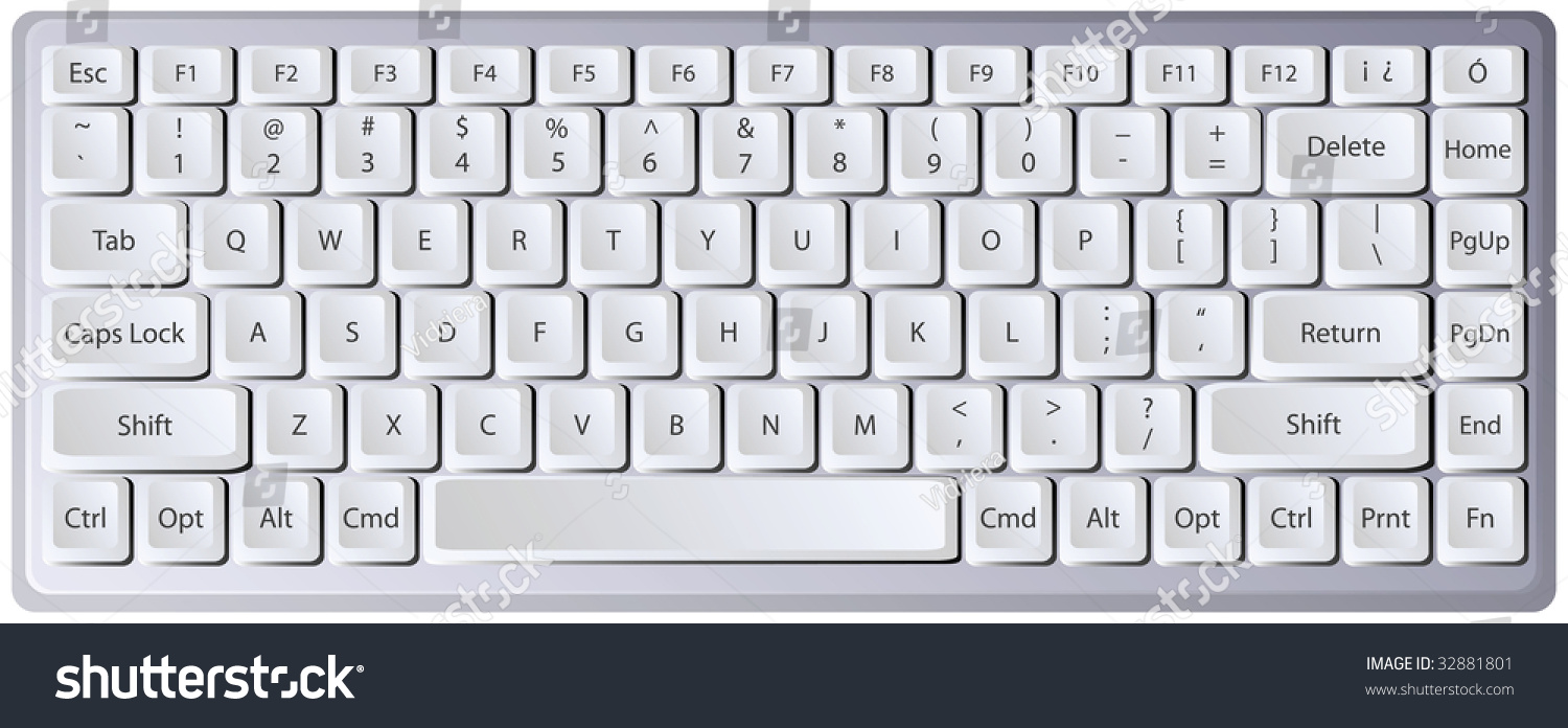 Laptop Keyboard With Letters/Characters On Separate Layer For Easy